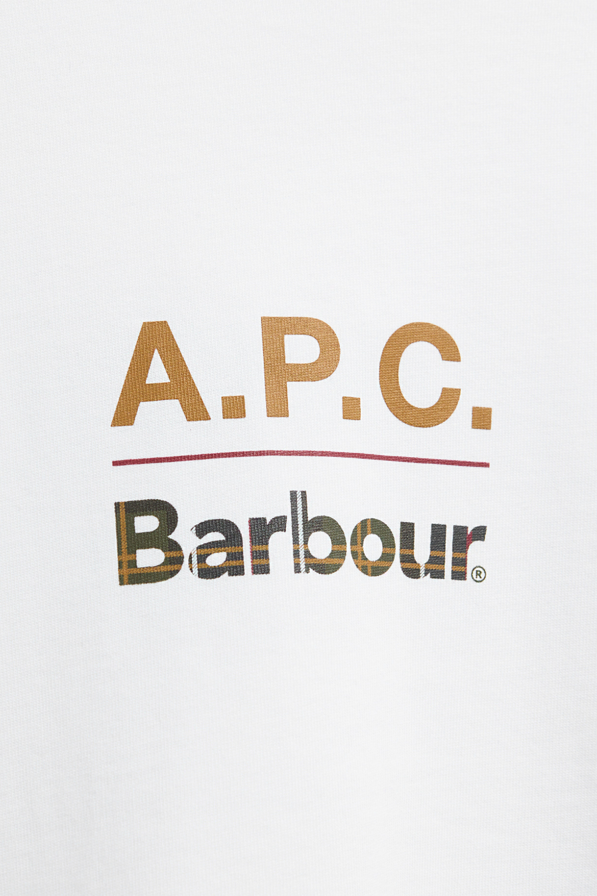 Barbour x A.P.C. T-shirt WH33 Off White