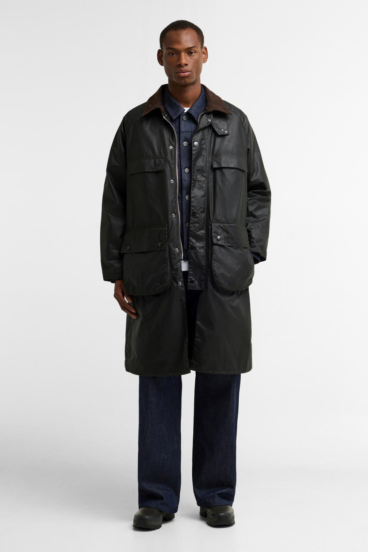 Barbour x A.P.C. SL Bedale Yağlı Ceket SG91 Dark Sage