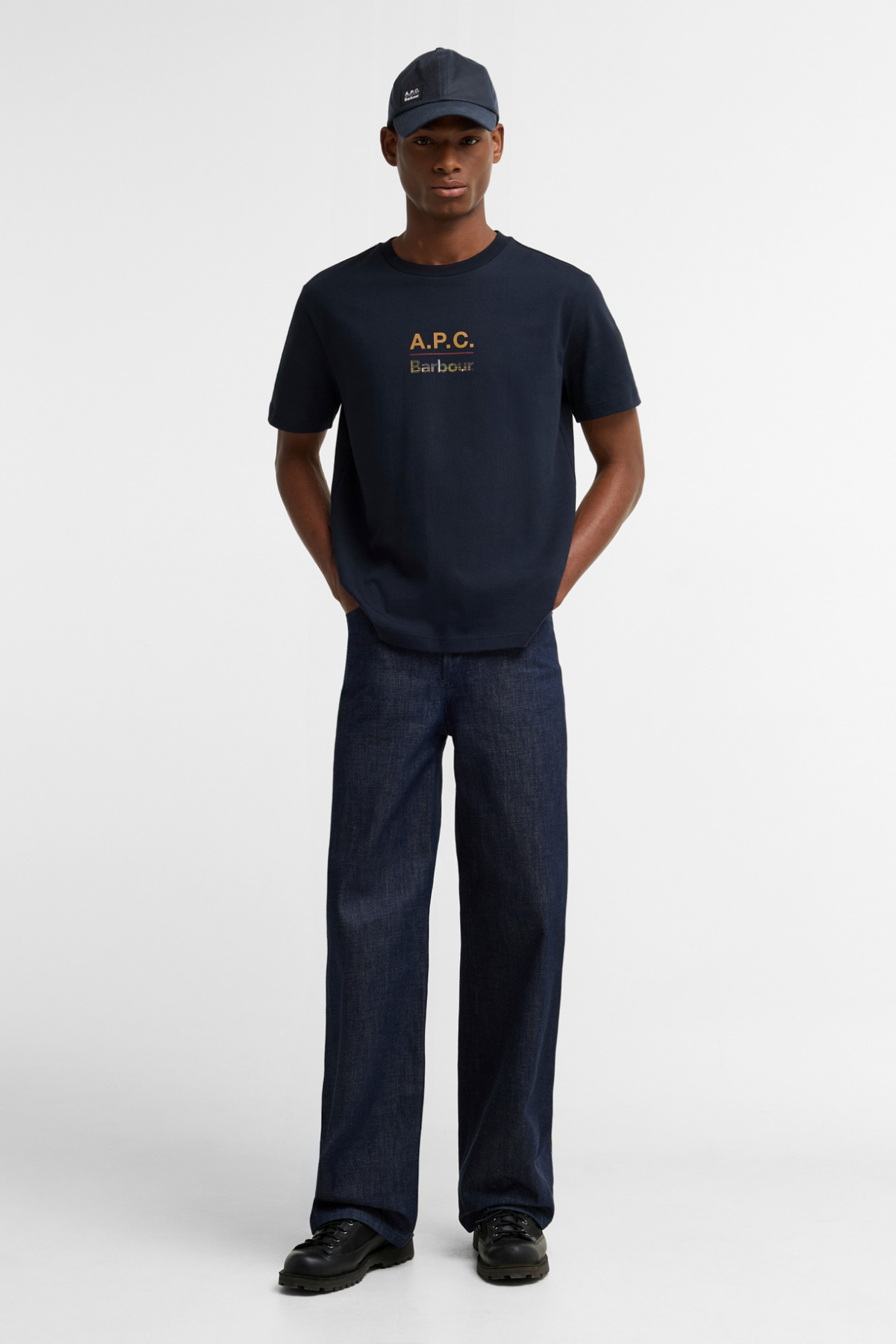 Barbour x A.P.C. T-shirt NY74 Dark Navy