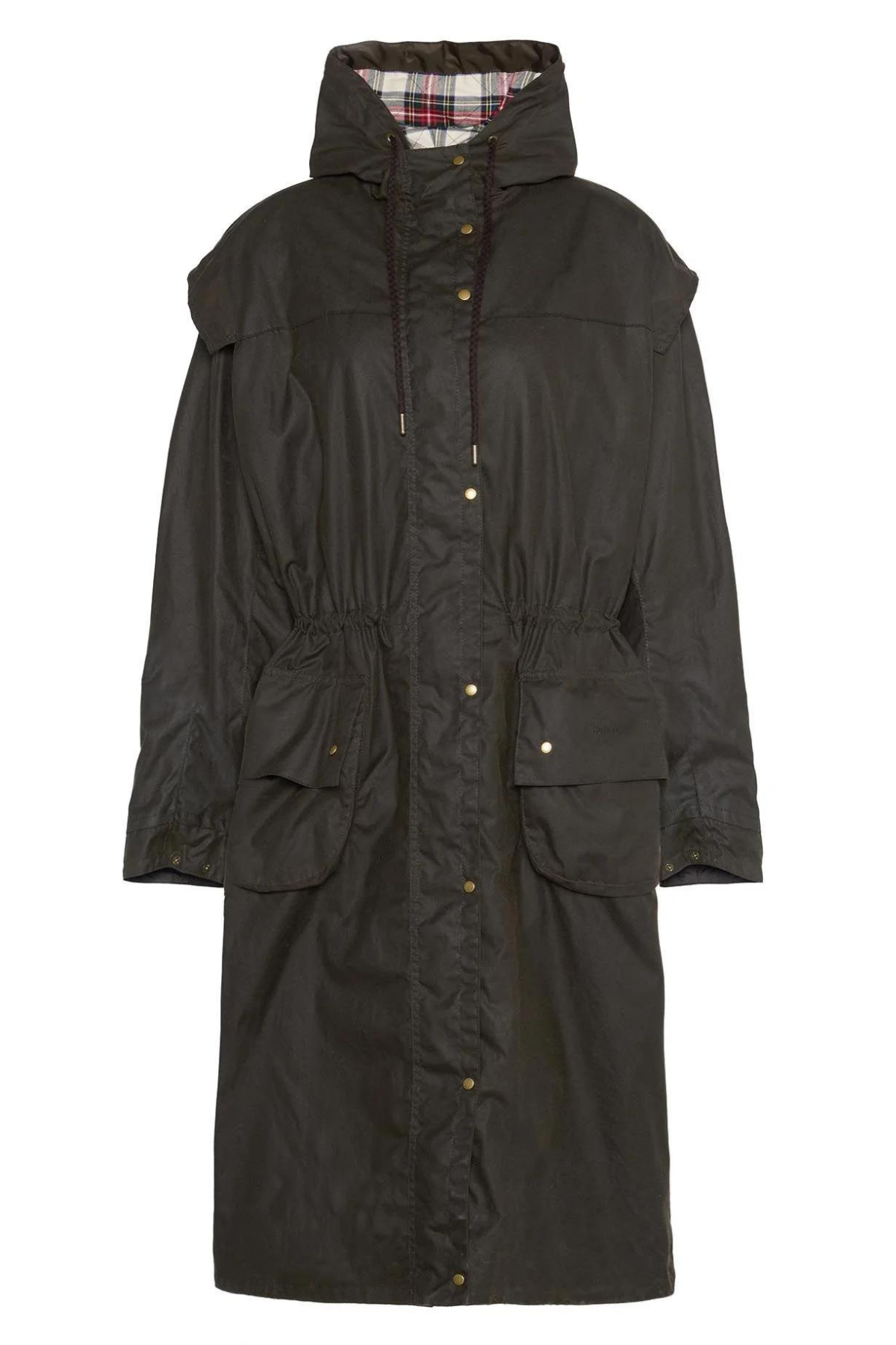 Barbour X Alexa Liam Yağlı Ceket OL71 Olive/Dress Stewart