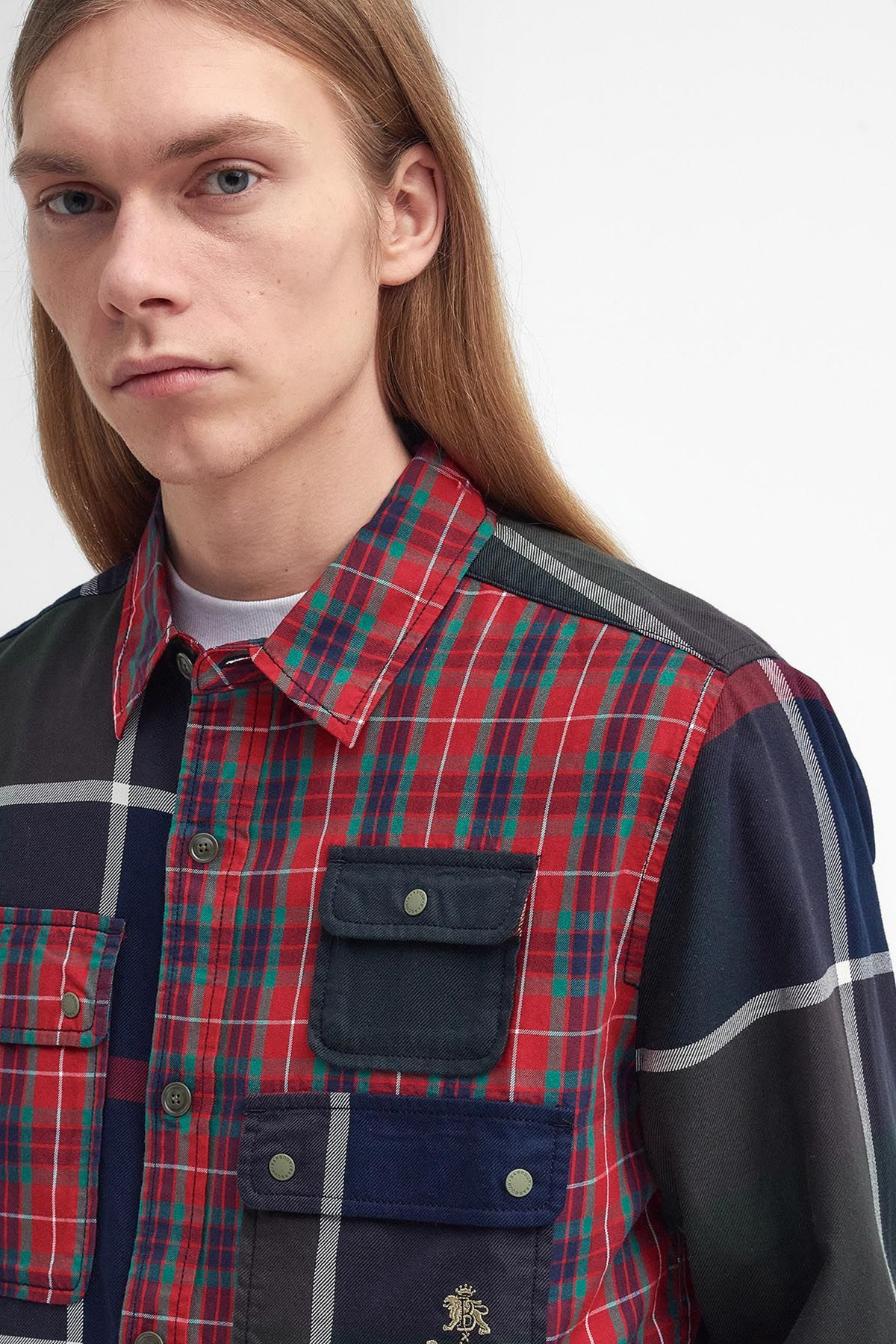 Barbour x Baracuta Relaxed Patchwork Gömlek MI73 Tartan Mix
