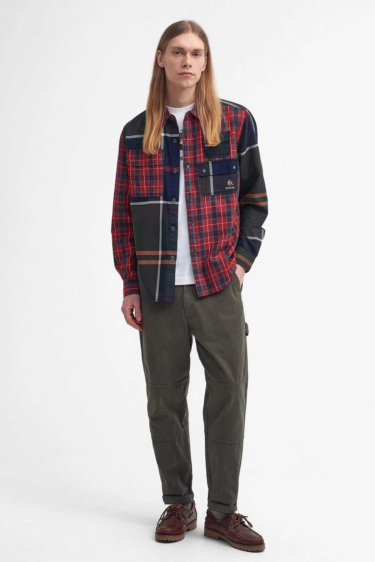 Barbour x Baracuta Relaxed Patchwork Gömlek MI73 Tartan Mix