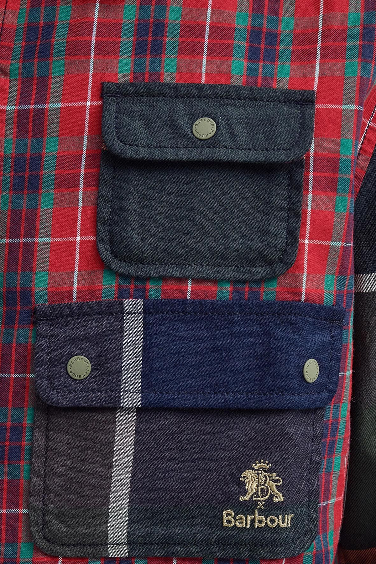 Barbour x Baracuta Relaxed Patchwork Gömlek MI73 Tartan Mix