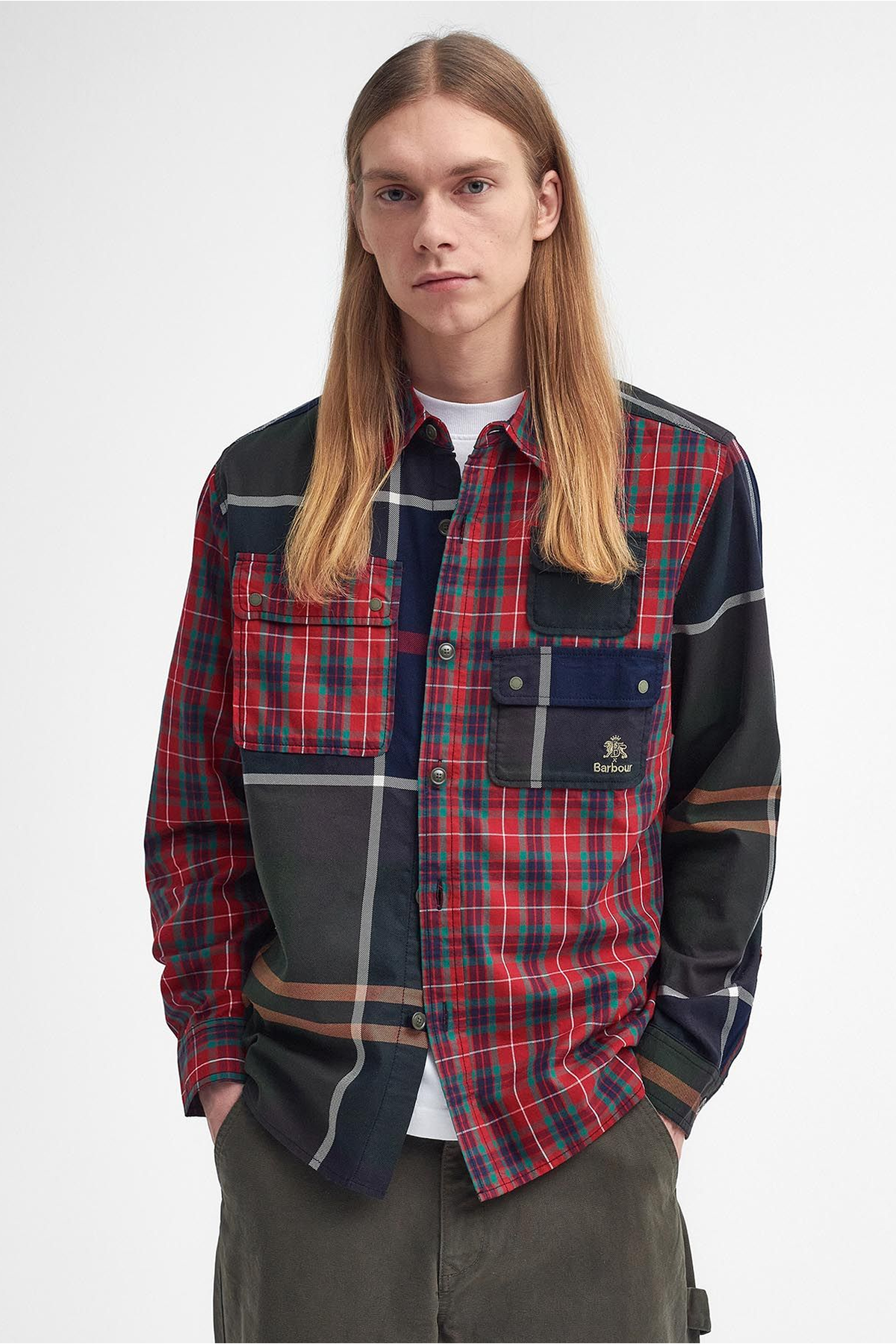 Barbour x Baracuta Relaxed Patchwork Gömlek MI73 Tartan Mix