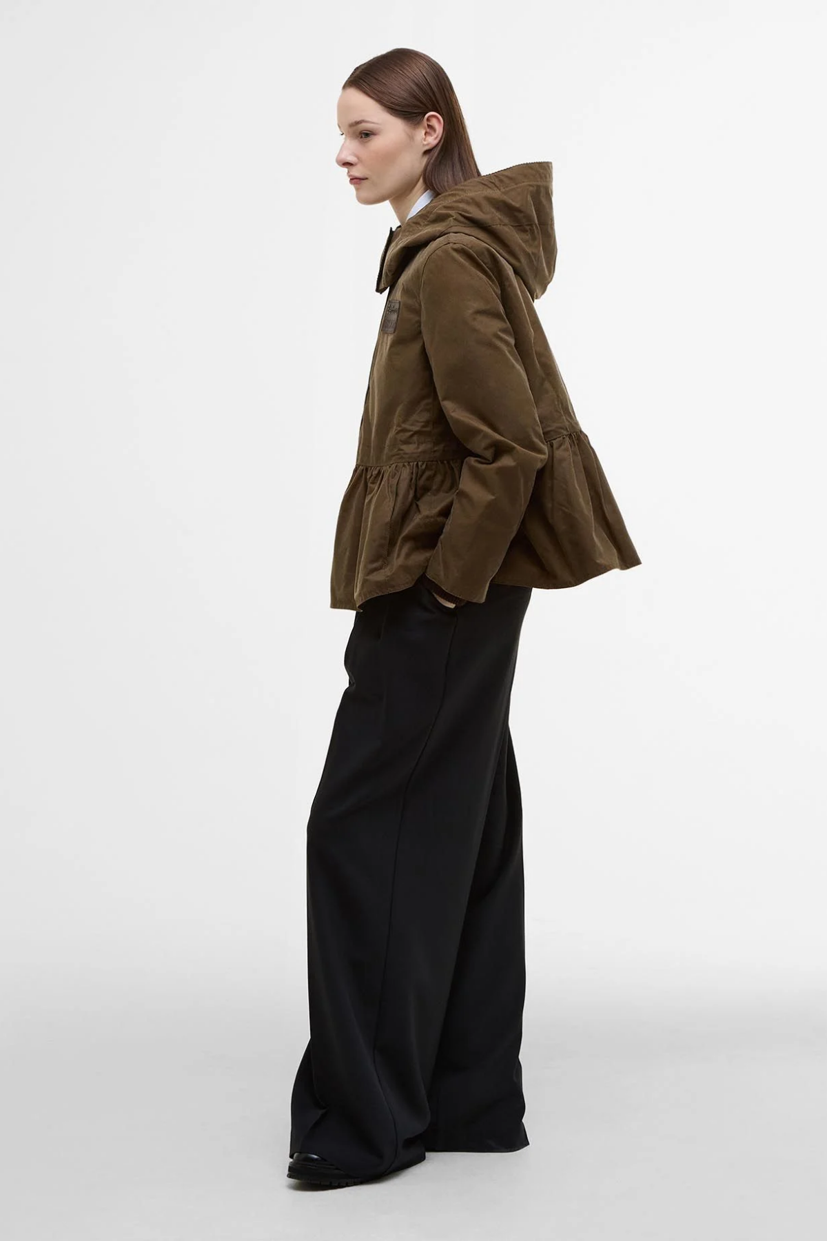 Barbour X Erdem Dhalia Yağlı Ceket SN31 Sand/Dress Black Floral