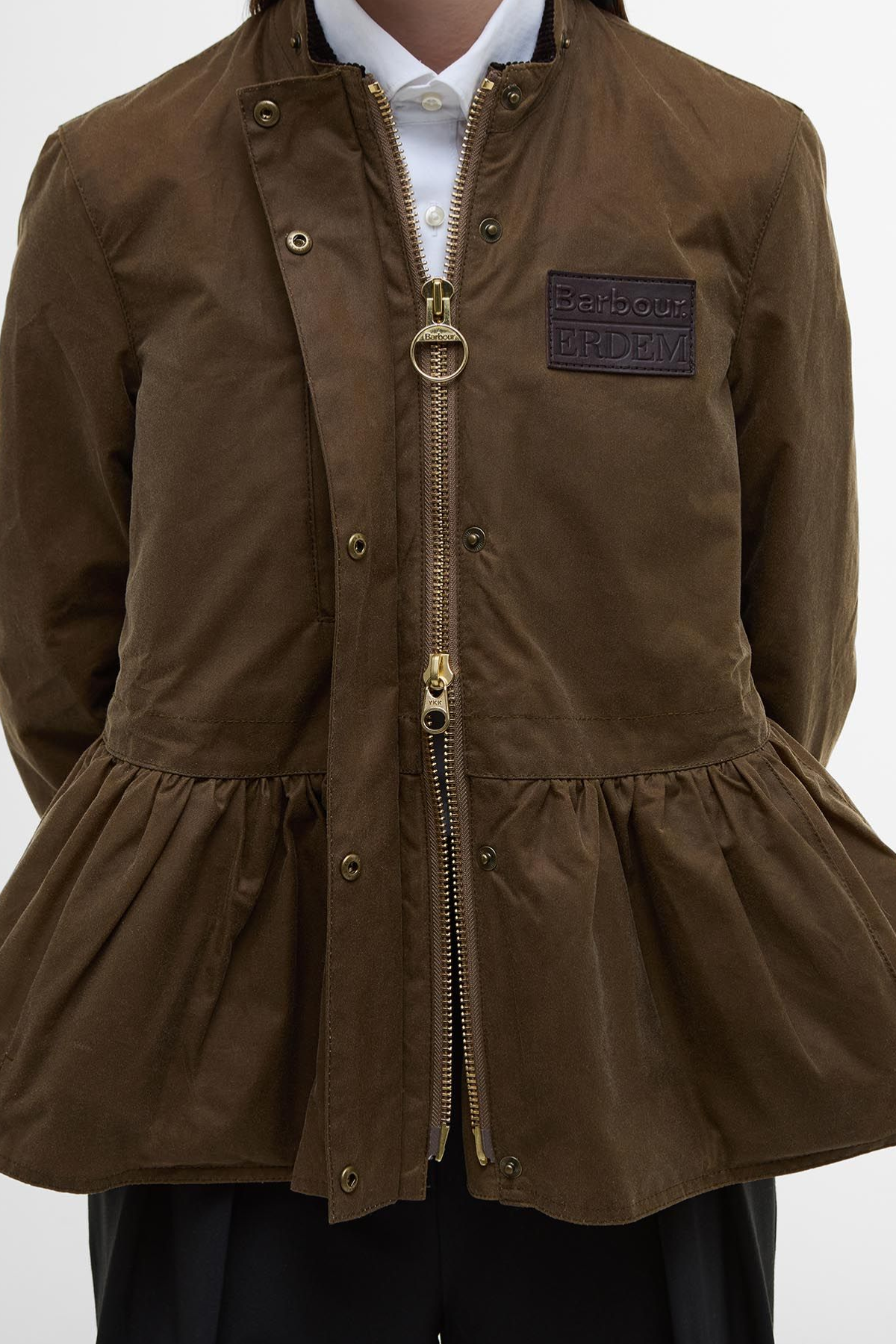 Barbour X Erdem Dhalia Yağlı Ceket SN31 Sand/Dress Black Floral