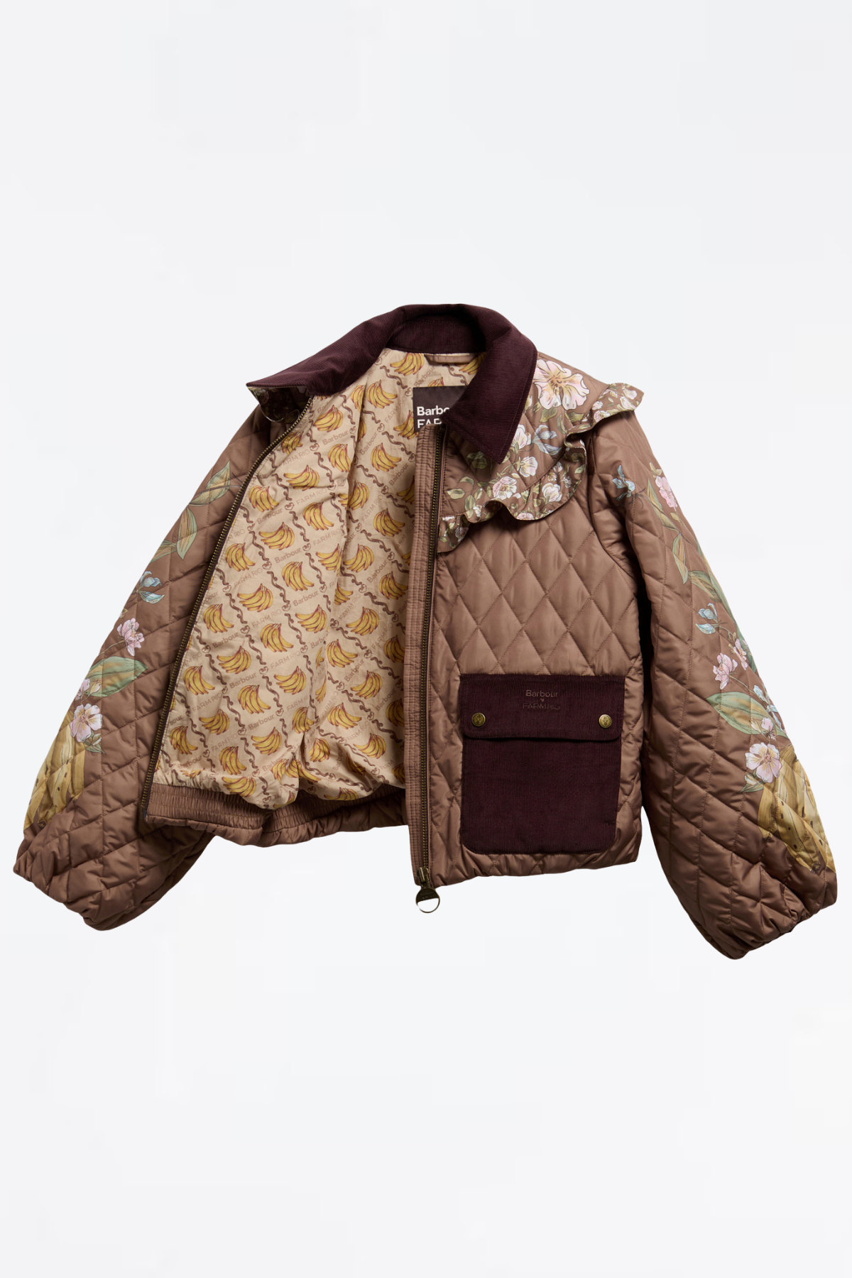 Barbour x Farm Rio Anamaria Kapitone Ceket WH12 Heart