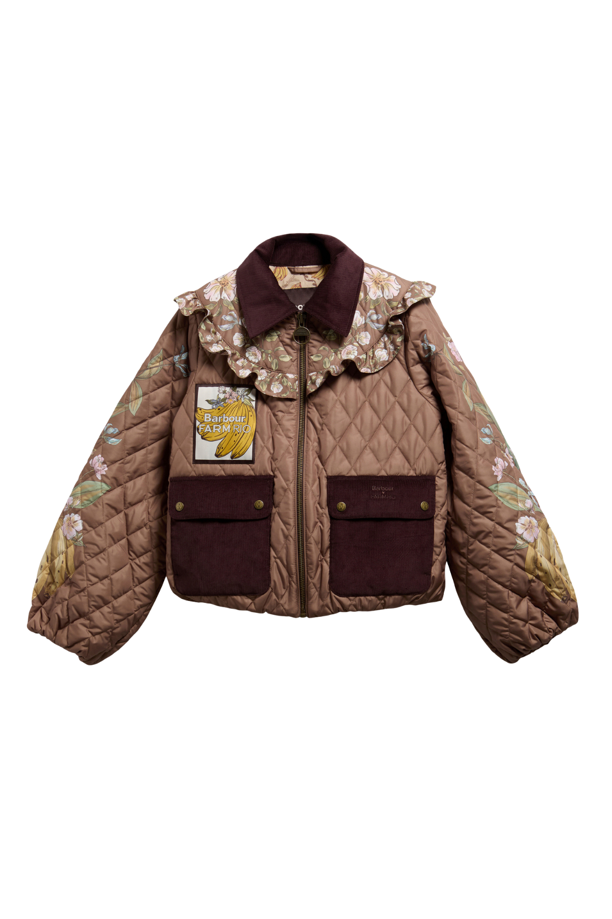Barbour x Farm Rio Anamaria Kapitone Ceket WH12 Heart