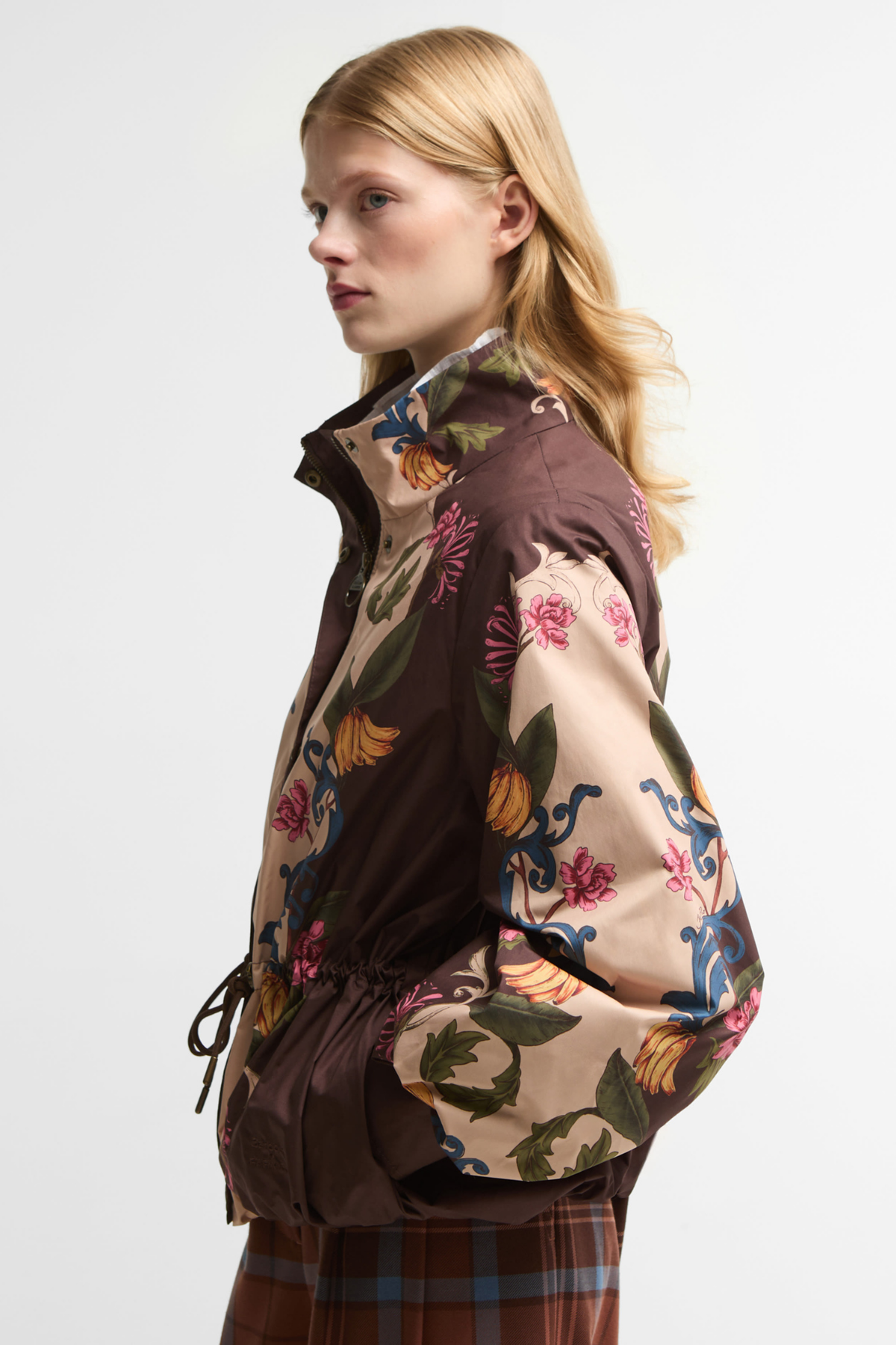 Barbour x Farm Rio Mandevilla Showerproof Ceket WH11 White