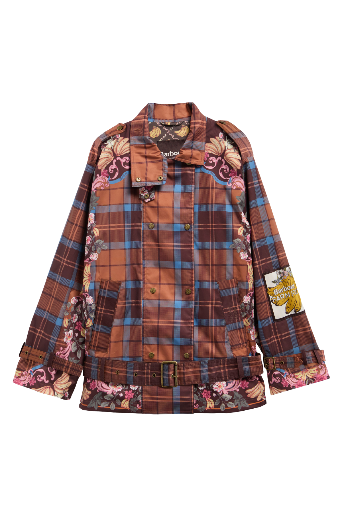 Barbour x Farm Rio Petrea Showerproof Ceket WH11 White