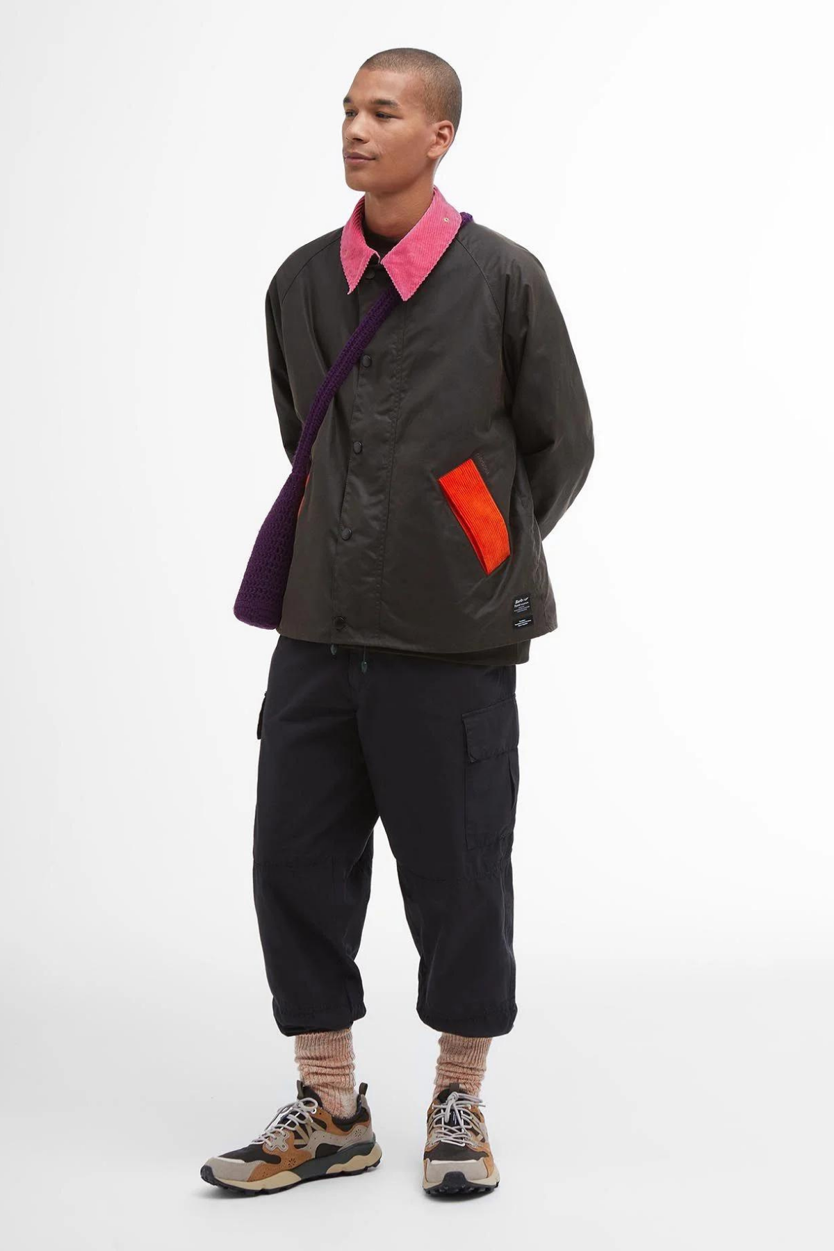 Barbour x Flower Mountain Oversize Yağlı Ceket OL71 Classic Tartan