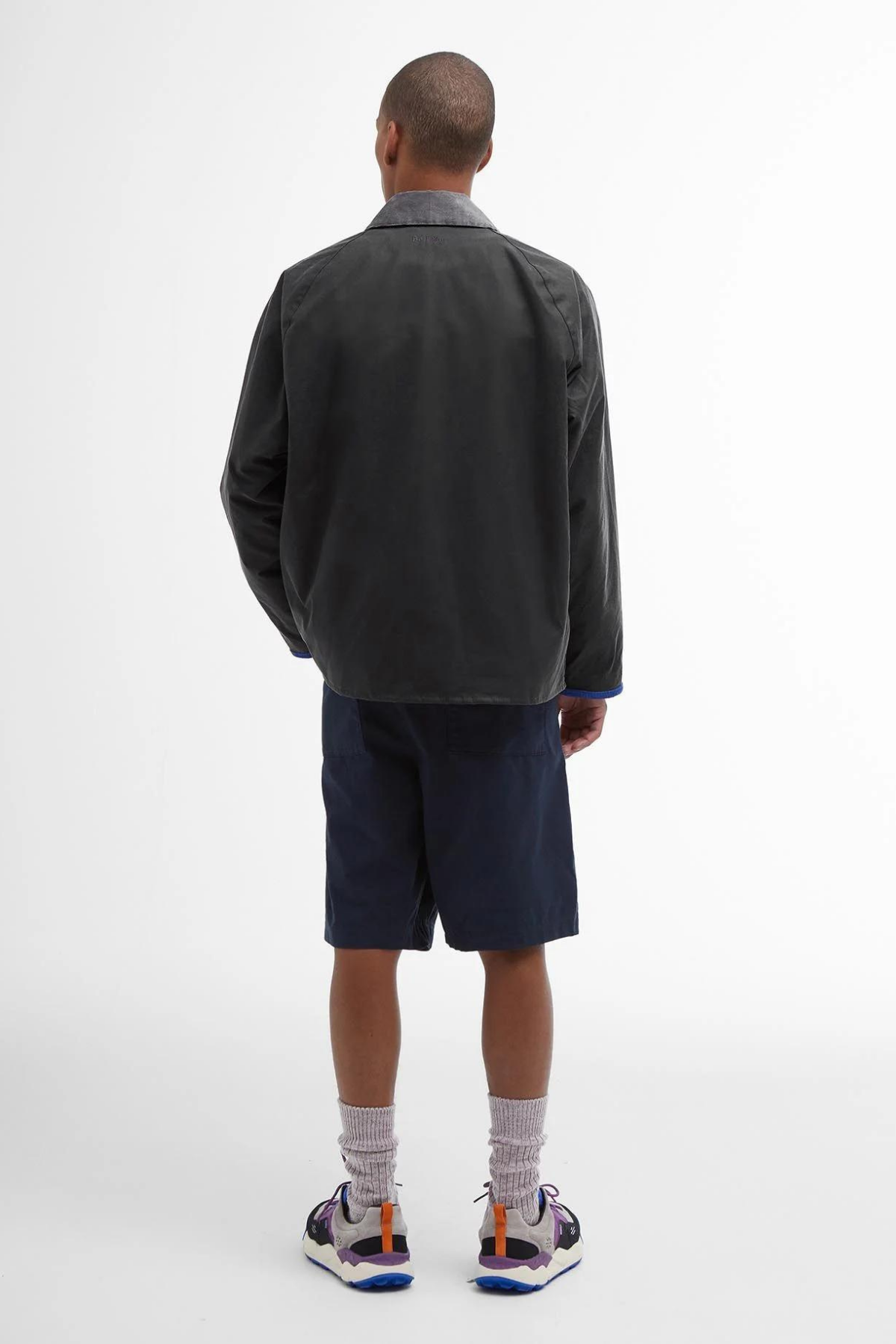 Barbour x Flower Mountain Oversize Yağlı Ceket Charcoal