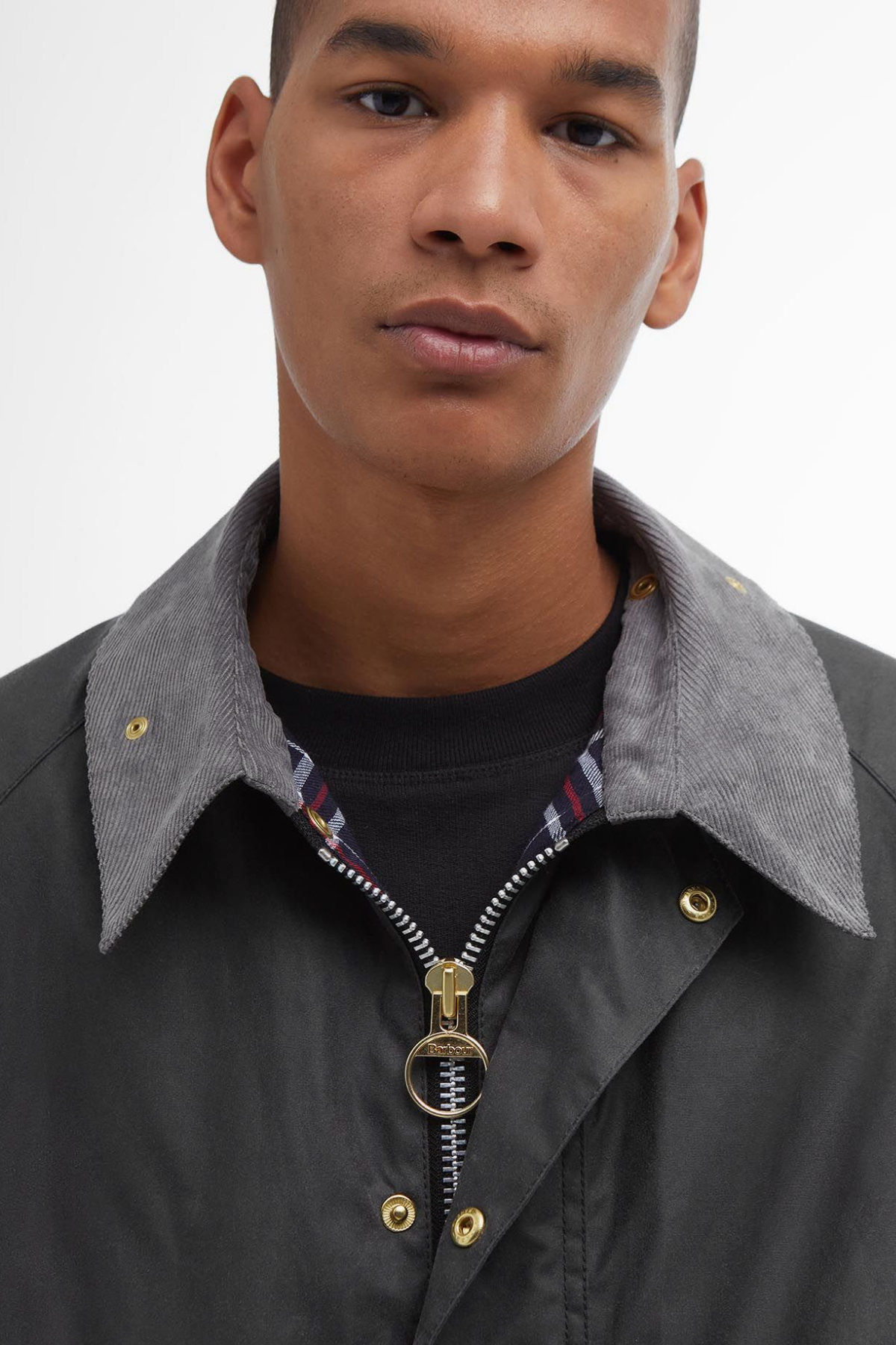 Barbour x Flower Mountain Oversize Yağlı Ceket Charcoal