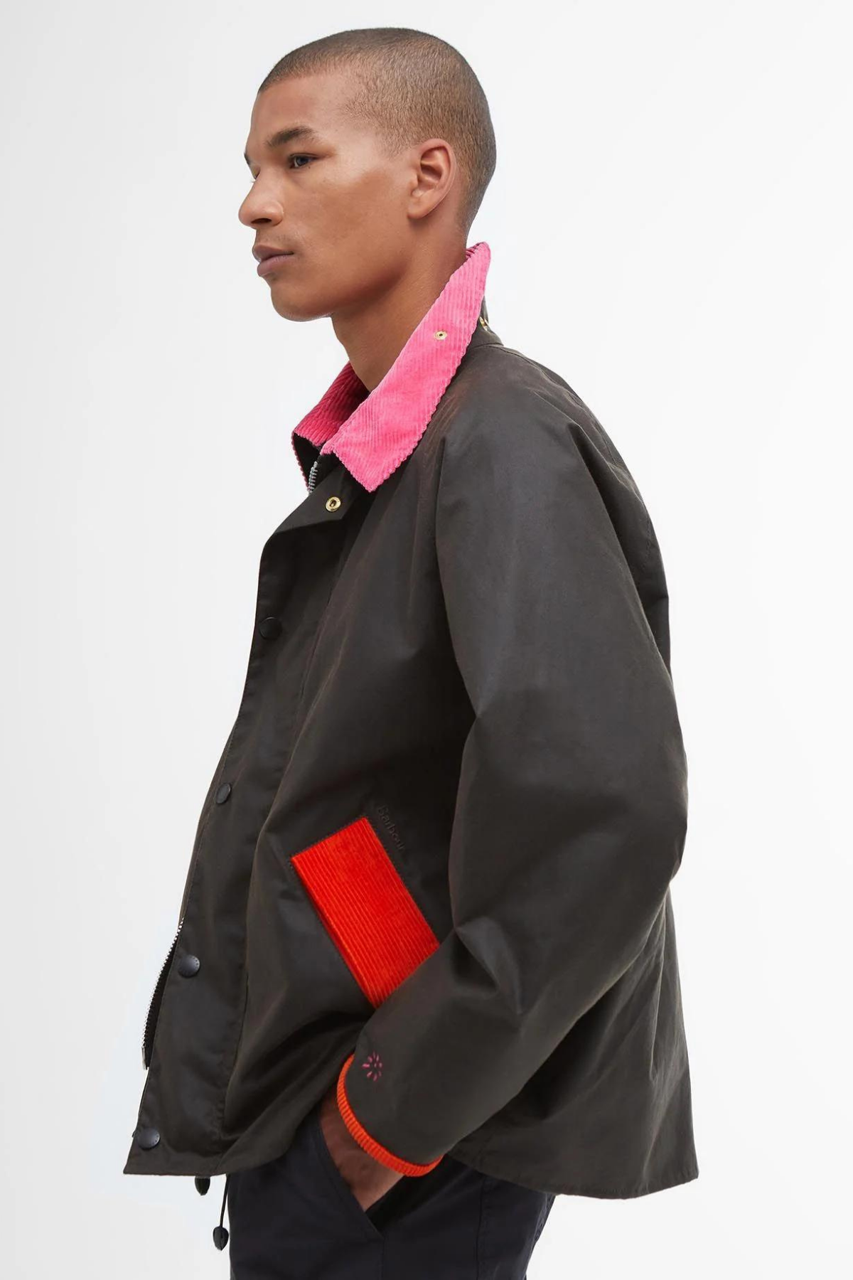 Barbour x Flower Mountain Oversize Yağlı Ceket OL71 Classic Tartan