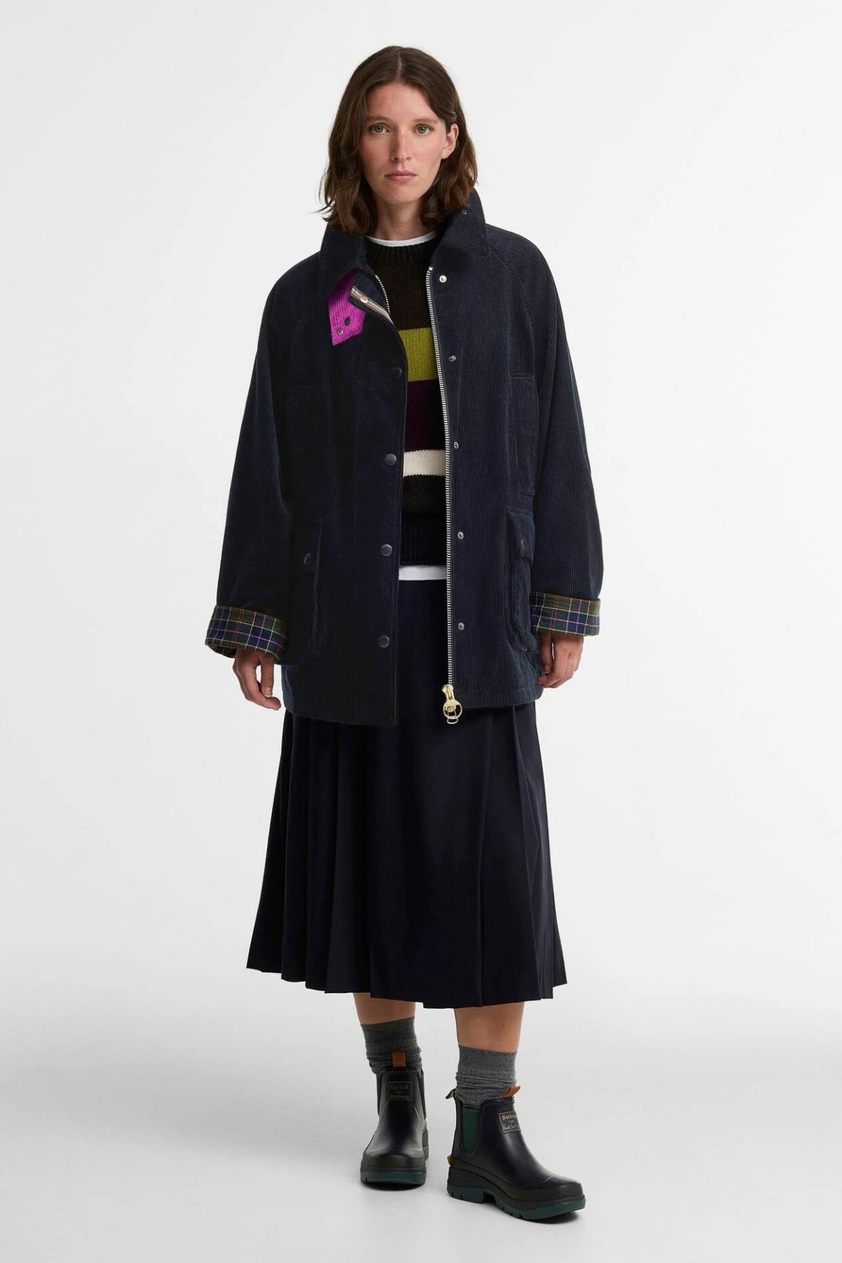 Barbour x Paul Smith Beaufort Ceket NY91 Dk. Navy