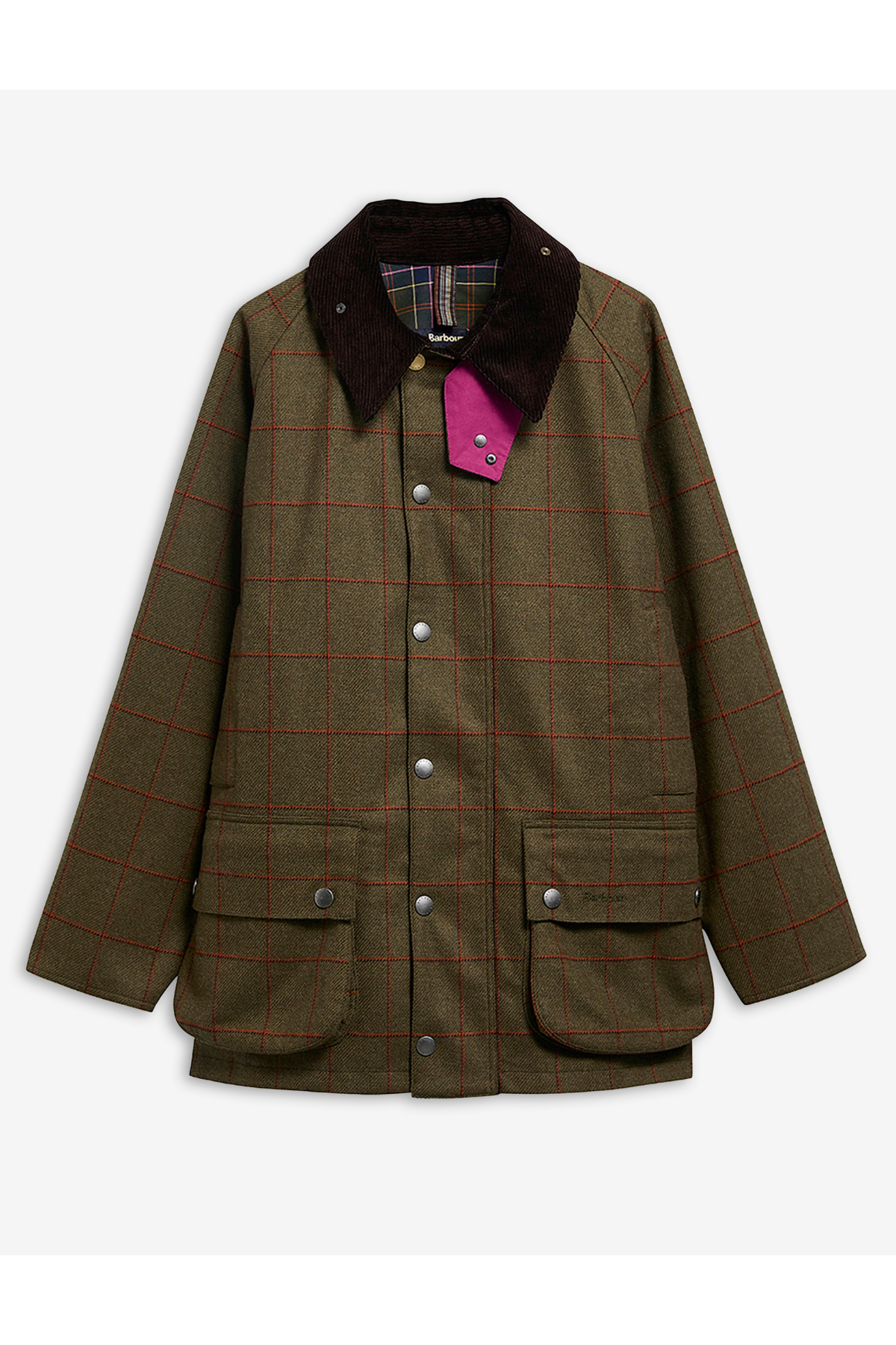 Barbour x Paul Smith Beaufort Wool Ceket OL72 Olive