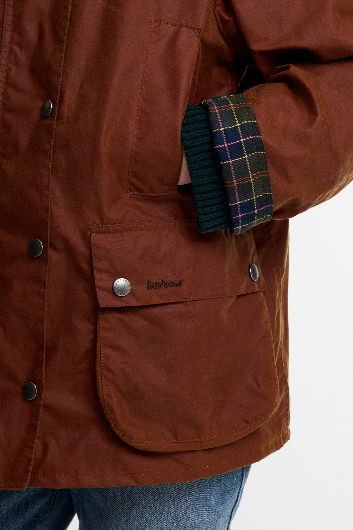 Barbour x Paul Smith Beaufort Yağlı Ceket BR71 Russet Brown