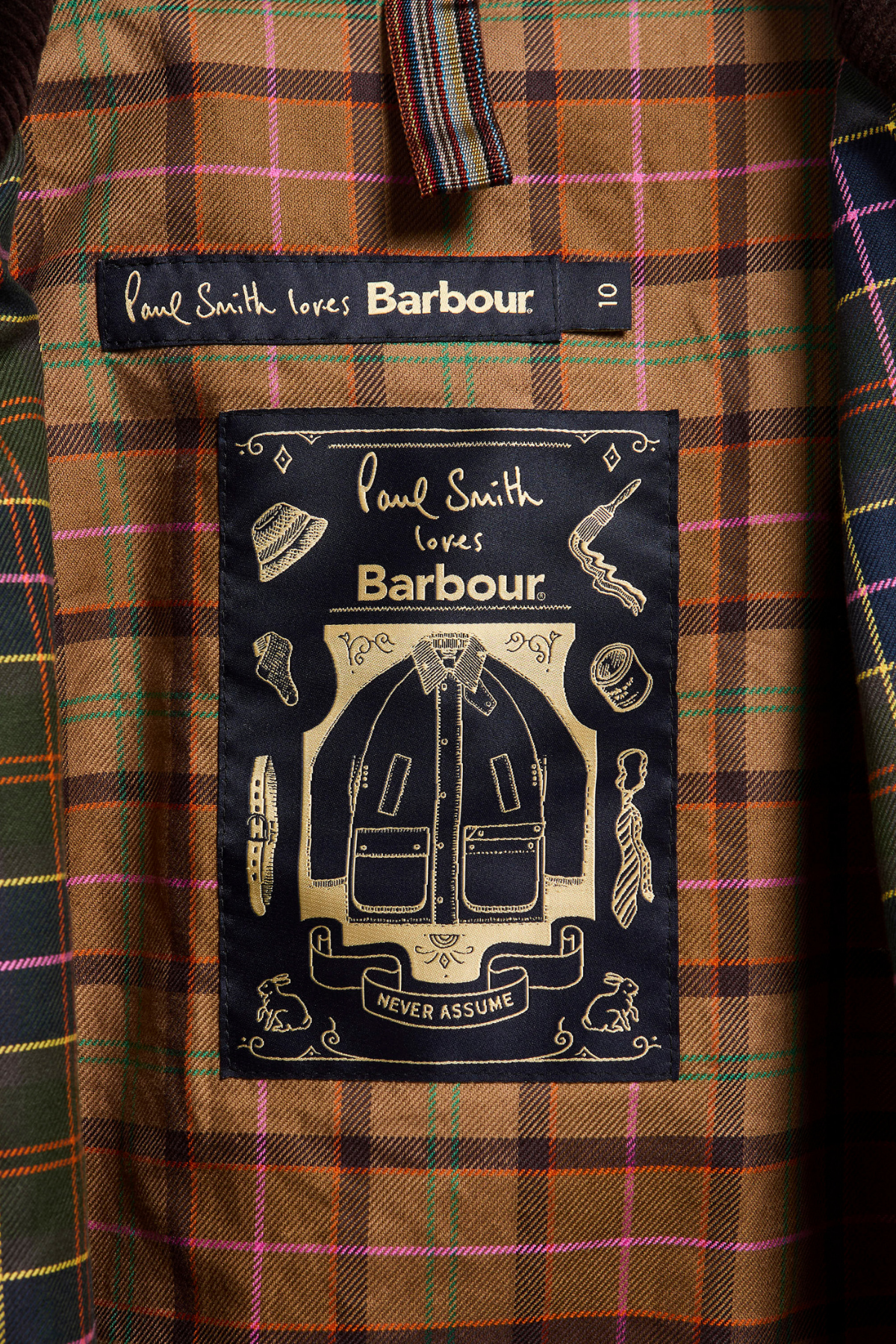 Barbour x Paul Smith Beaufort Yağlı Ceket BR71 Russet Brown
