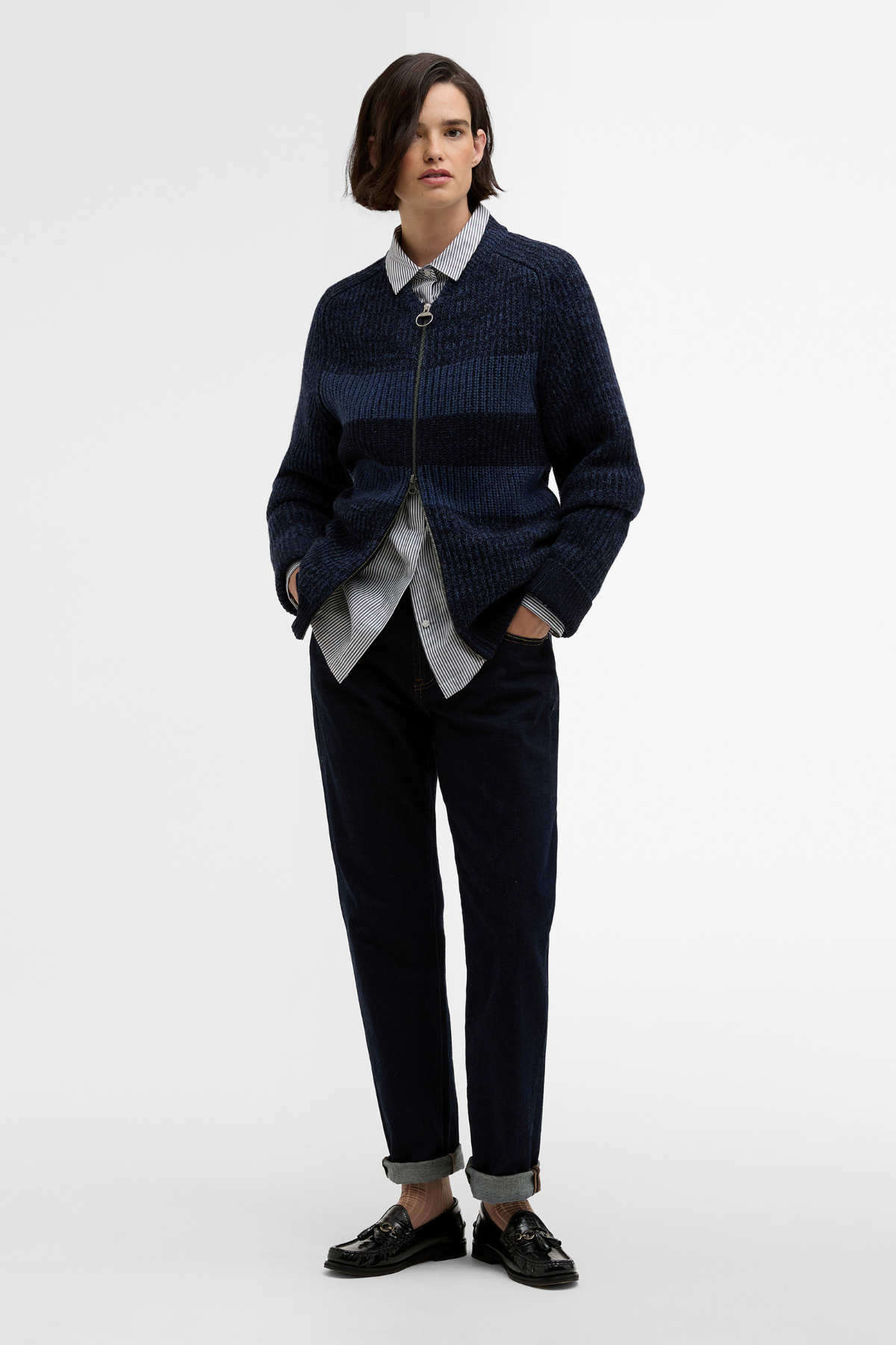 Barbour x Paul Smith Bomber Kazak NY91 Navy