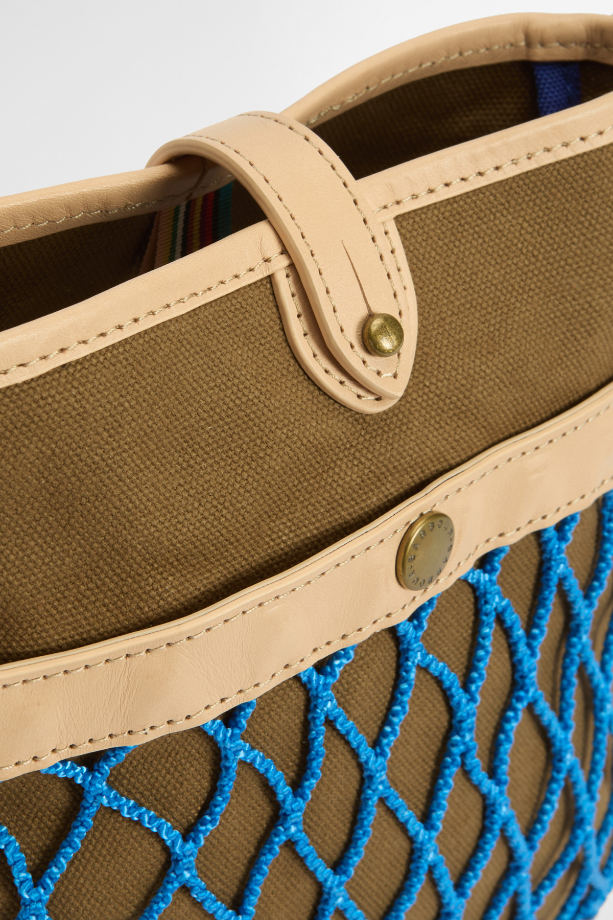 Barbour X Paul Smith Çapraz Çanta SN71 Dark Sand