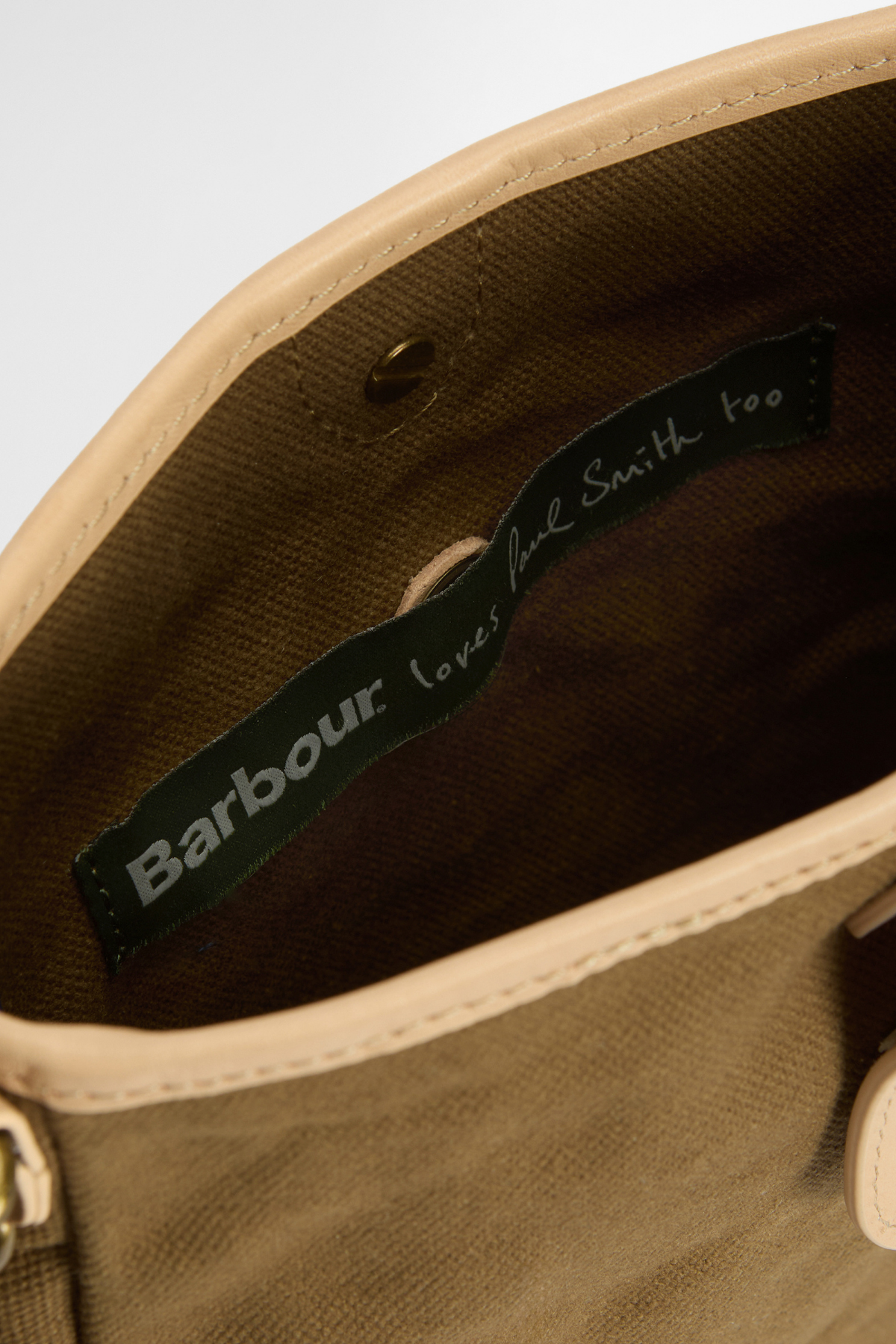 Barbour X Paul Smith Çapraz Çanta SN71 Dark Sand