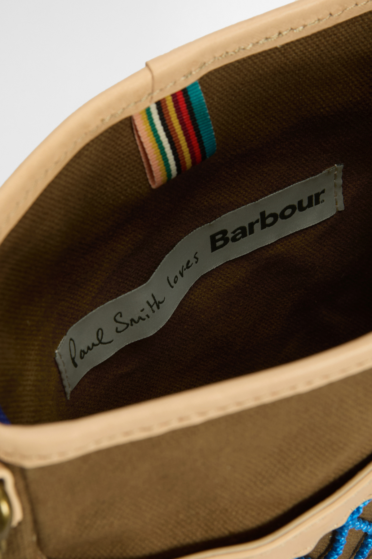 Barbour X Paul Smith Çapraz Çanta SN71 Dark Sand