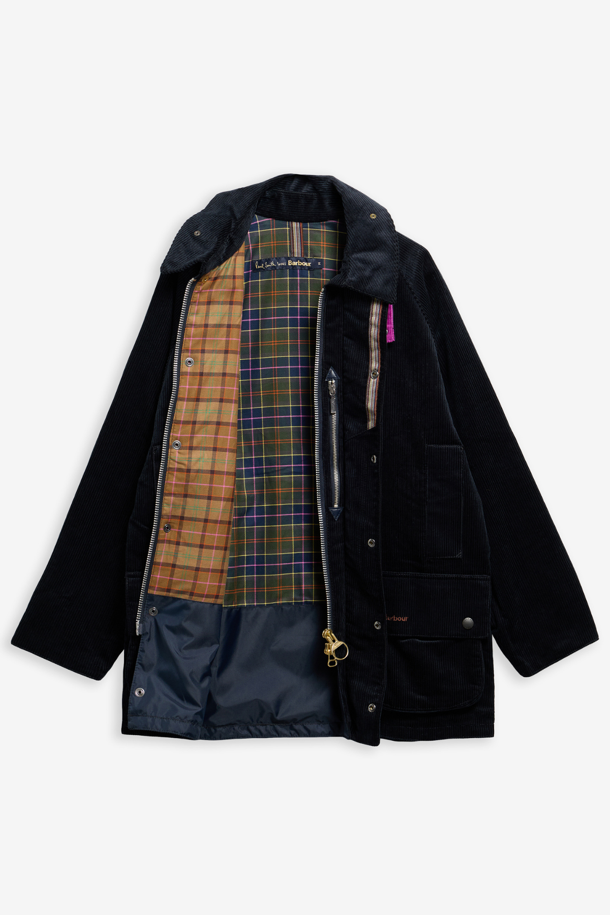 Barbour x Paul Smith Cord Beaufort Casual Ceket NY91 Dark Navy