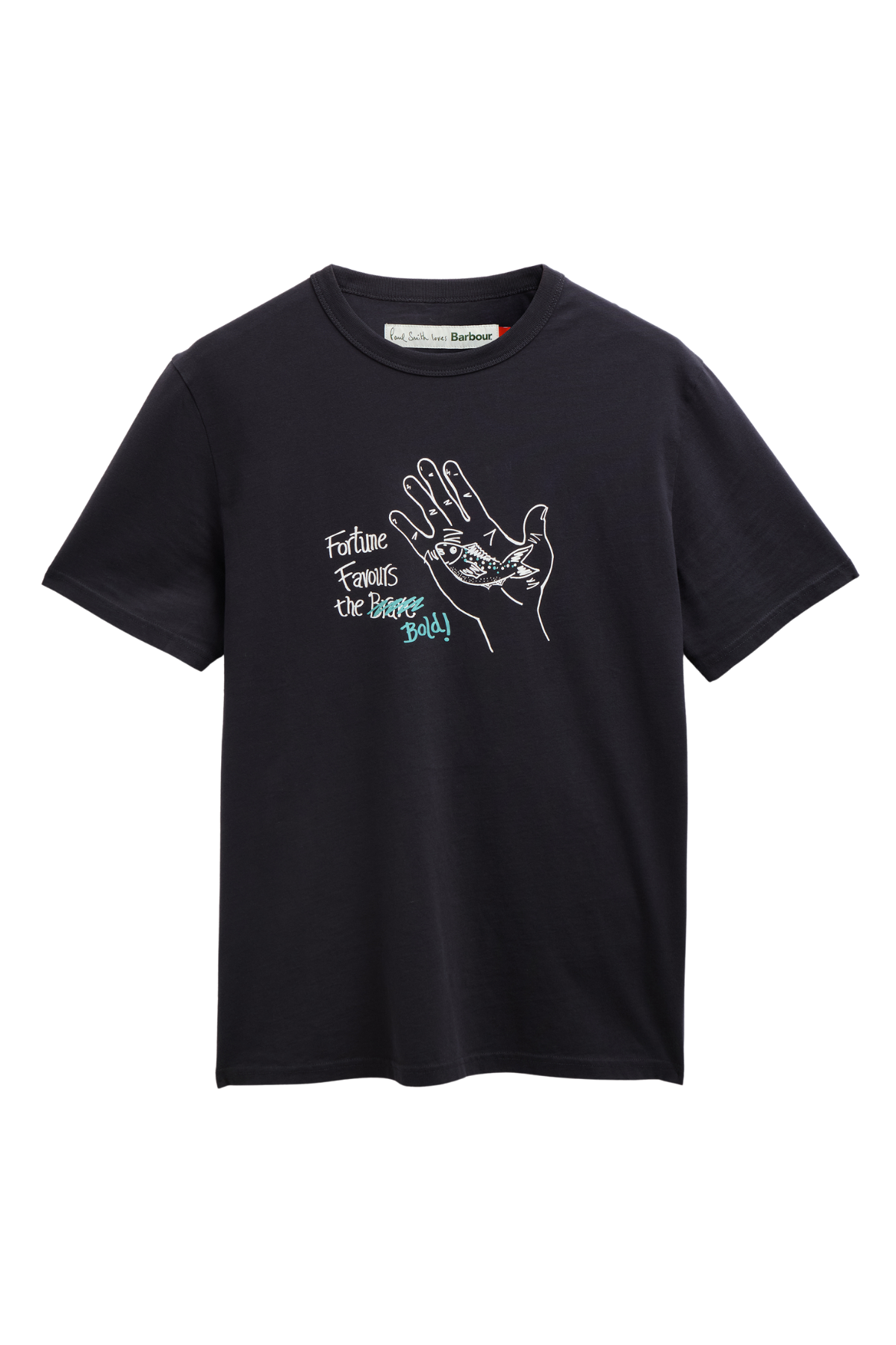 Barbour X Paul Smith Fortune Graphic T-Shirt NY74 Dark Navy