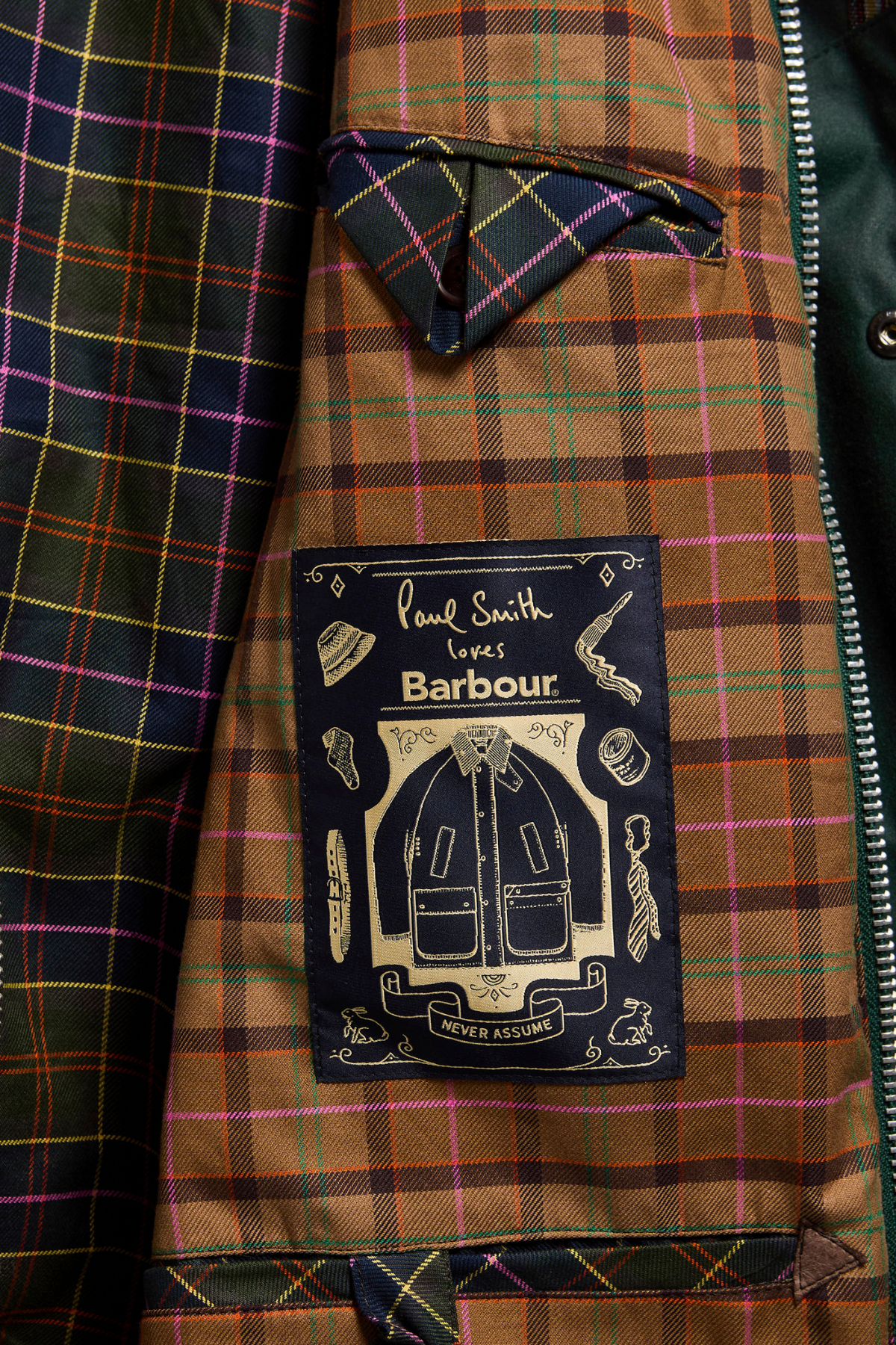 Barbour x Paul Smith Gamefair Yağlı Ceket GN75 Bottle