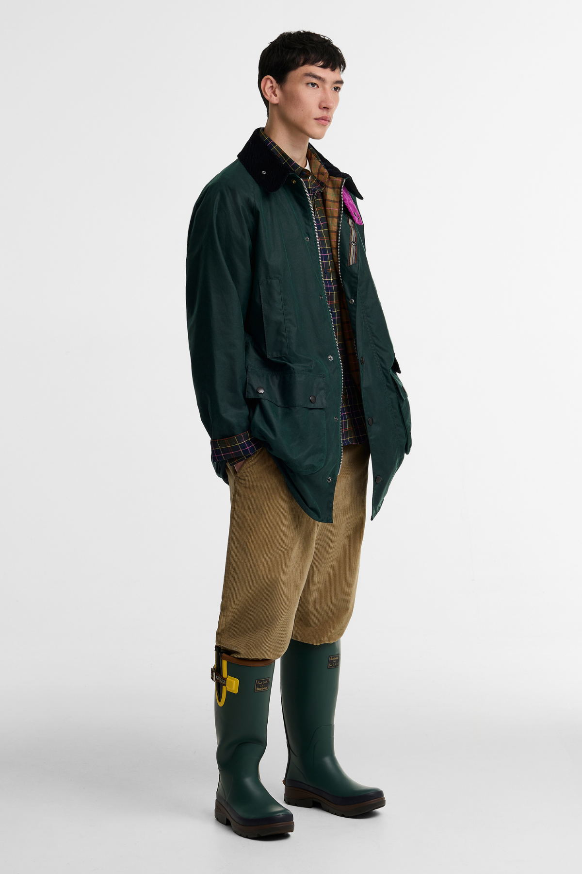Barbour x Paul Smith Gamefair Yağlı Ceket GN75 Bottle