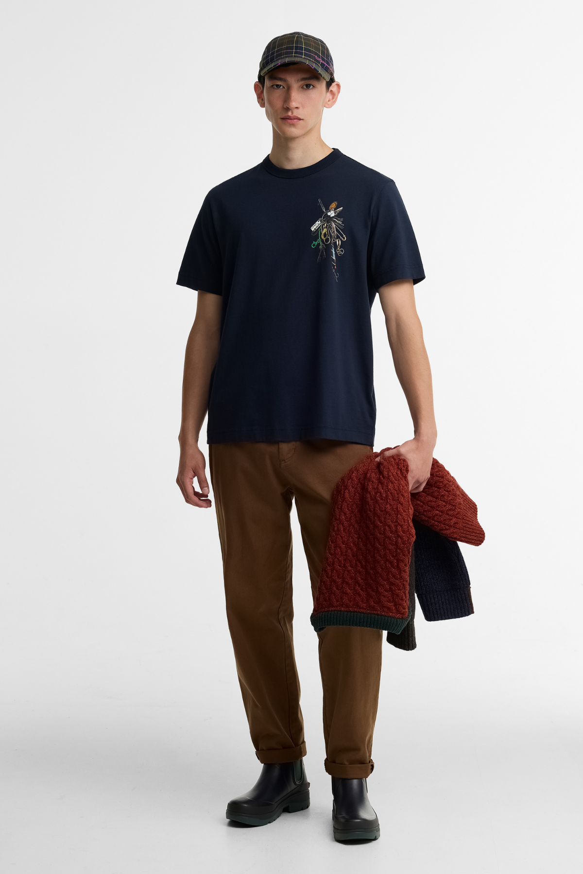 Barbour x Paul Smith Key T-Shirt NY91 Navy