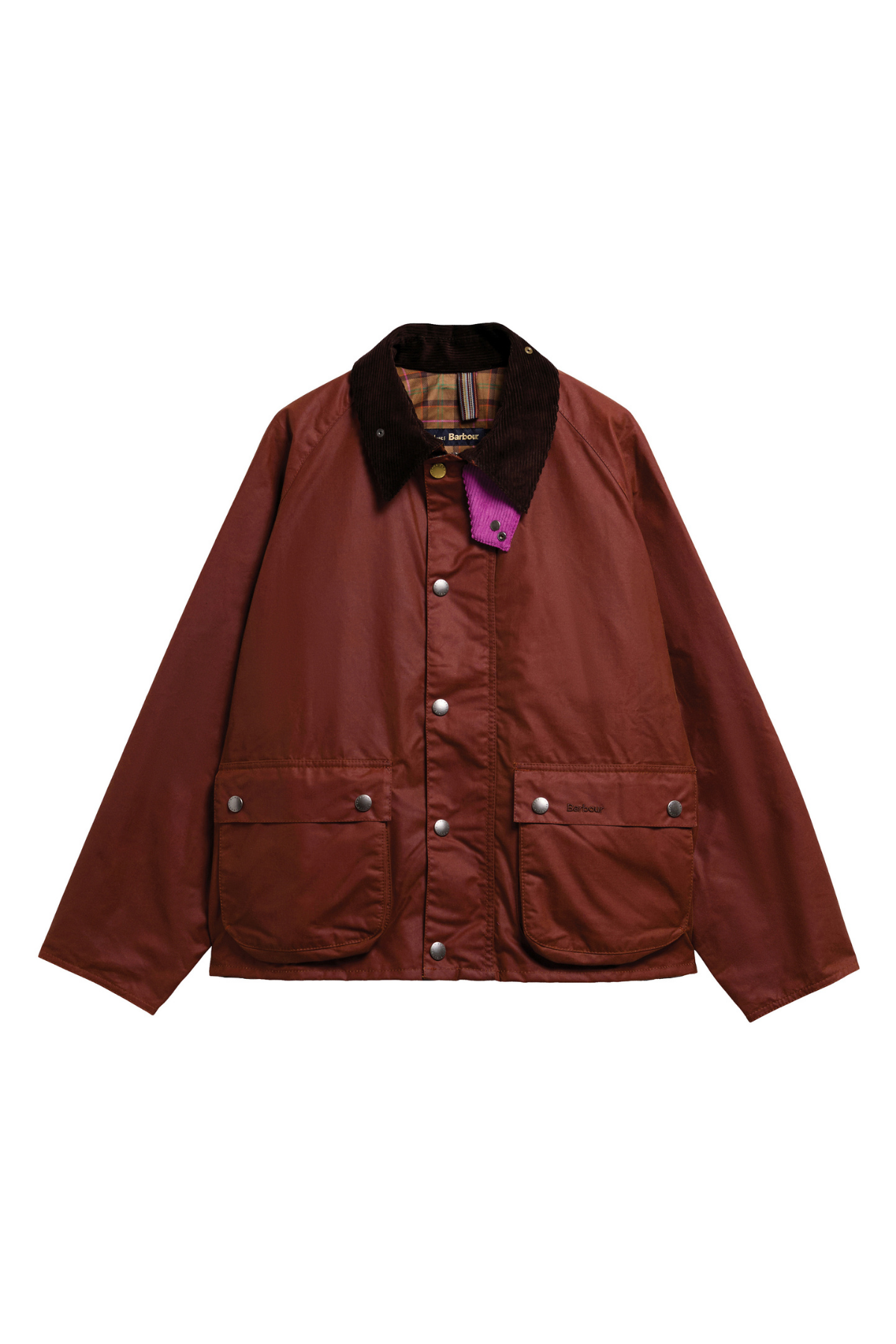 Barbour x Paul Smith Key Tport Yağlı Ceket BR71 Russet Brown