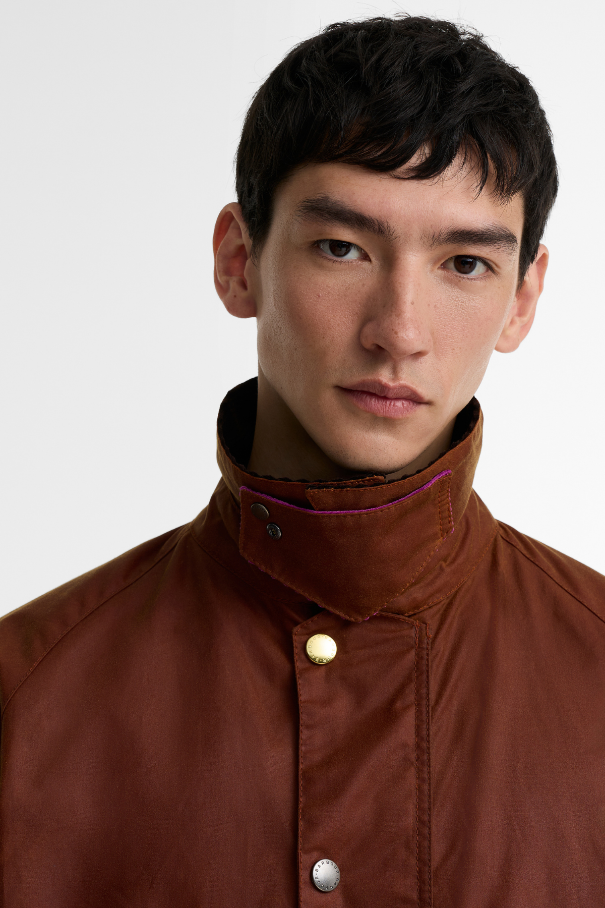 Barbour x Paul Smith Key Tport Yağlı Ceket BR71 Russet Brown