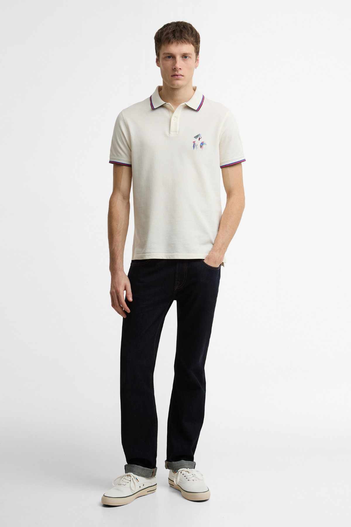 Barbour X Paul Smith Lure Polo Yaka WH32 Whisper White