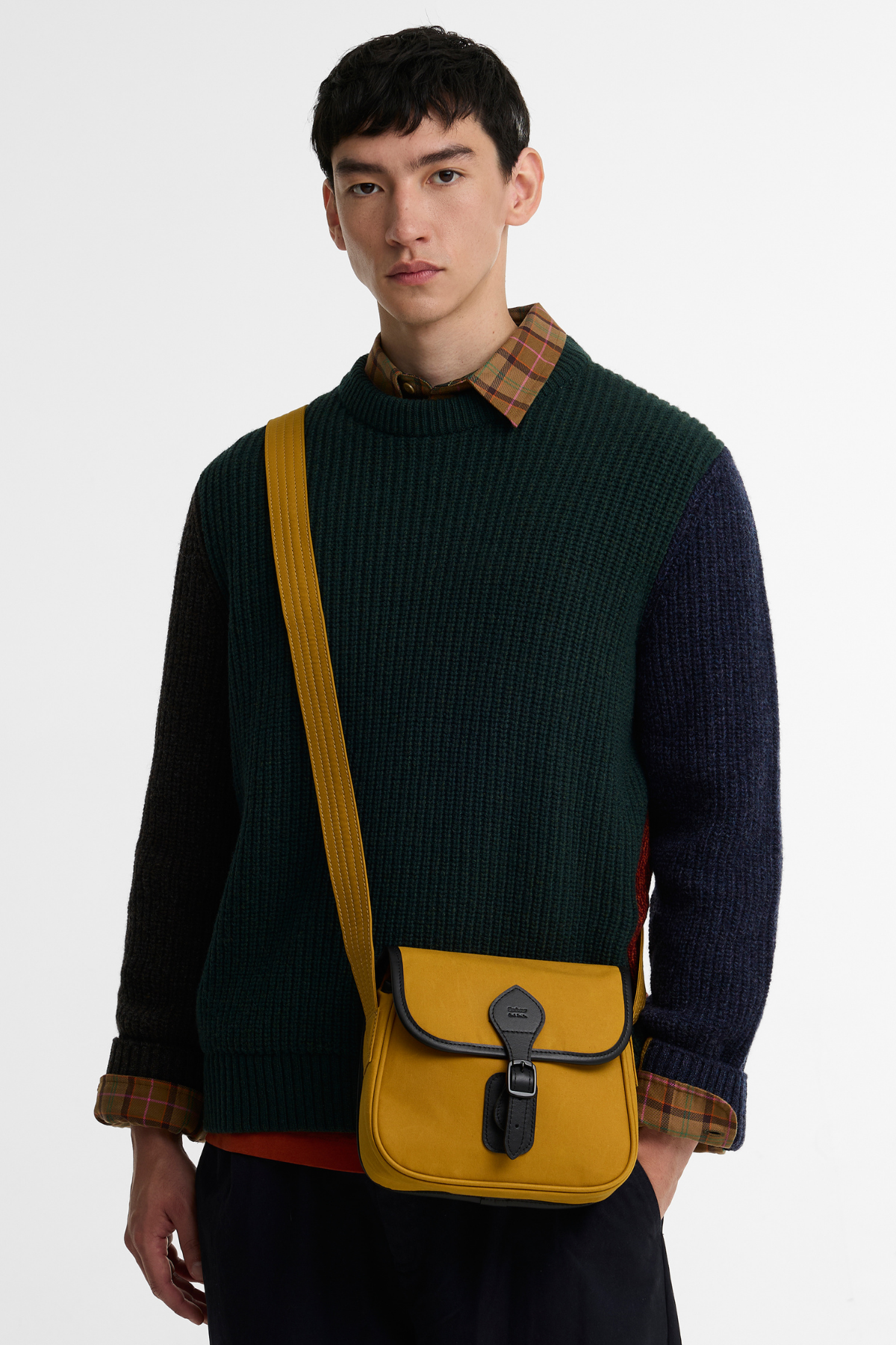 Barbour x Paul Smith Mini Tarras Çanta YE74 Cumin
