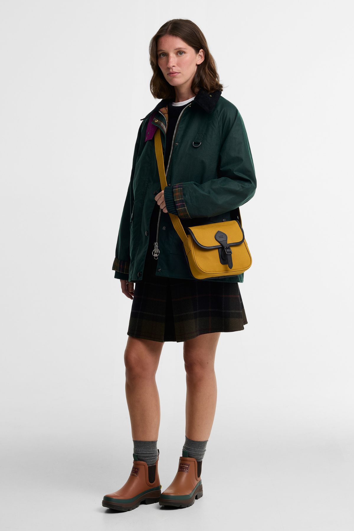 Barbour x Paul Smith Mini Tarras Çanta YE74 Cumin