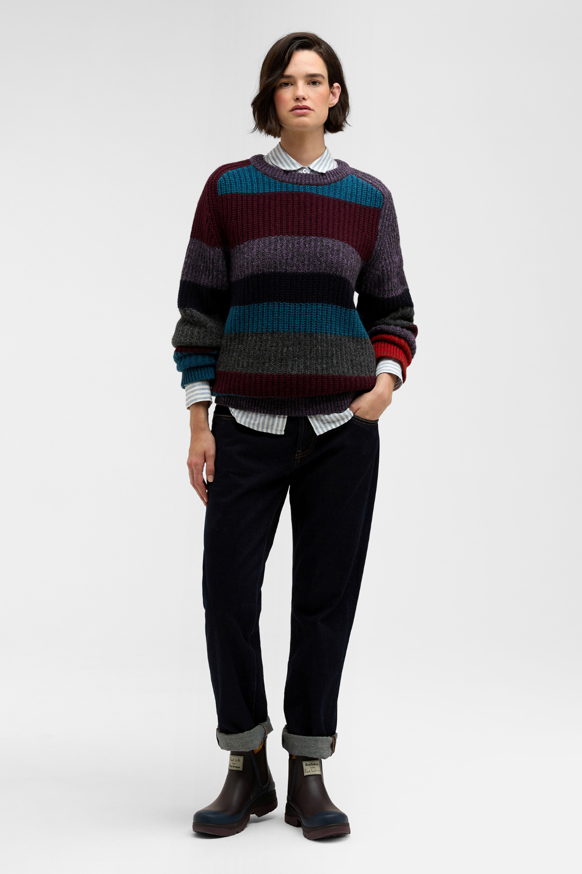 Barbour x Paul Smith Multi Striped Kazak MI11 Multi Stripe