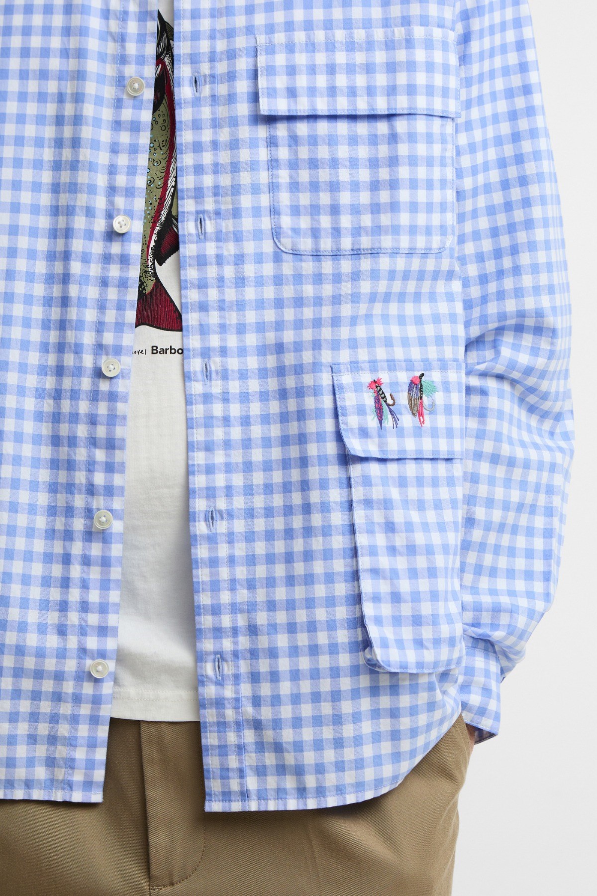 Barbour X Paul Smith Rawling Gömlek BL54 Mid Blue
