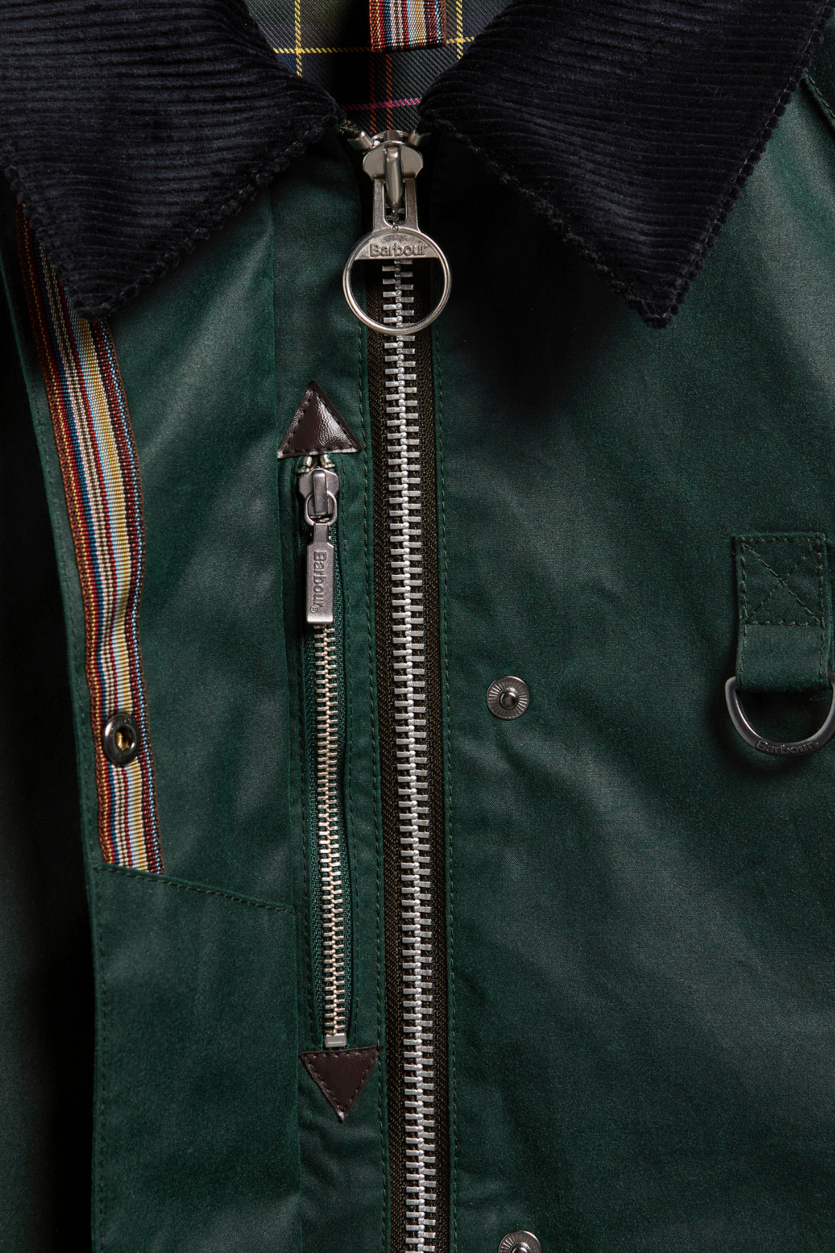 Barbour x Paul Smith Spey Long Yağlı Ceket GN75 Bottle