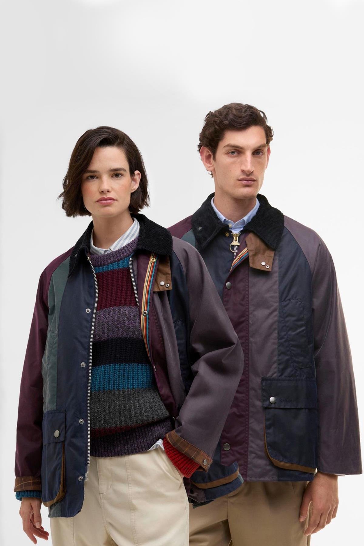 Barbour x Paul Smith Stripe OS Bedale Yağlı Ceket MI11 Stripe