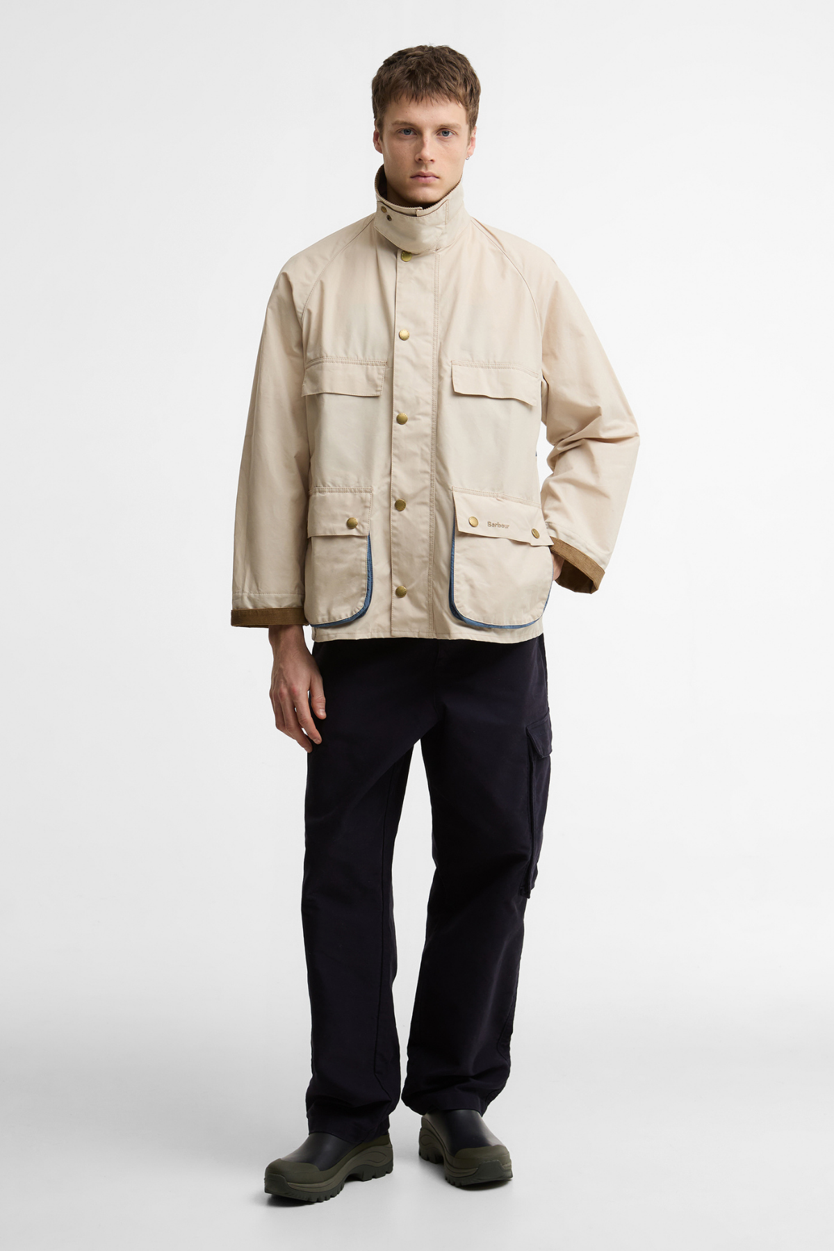 Barbour x  Paul Smith Sugarlump Bedale Casual Ceket BE11 Oatmetal