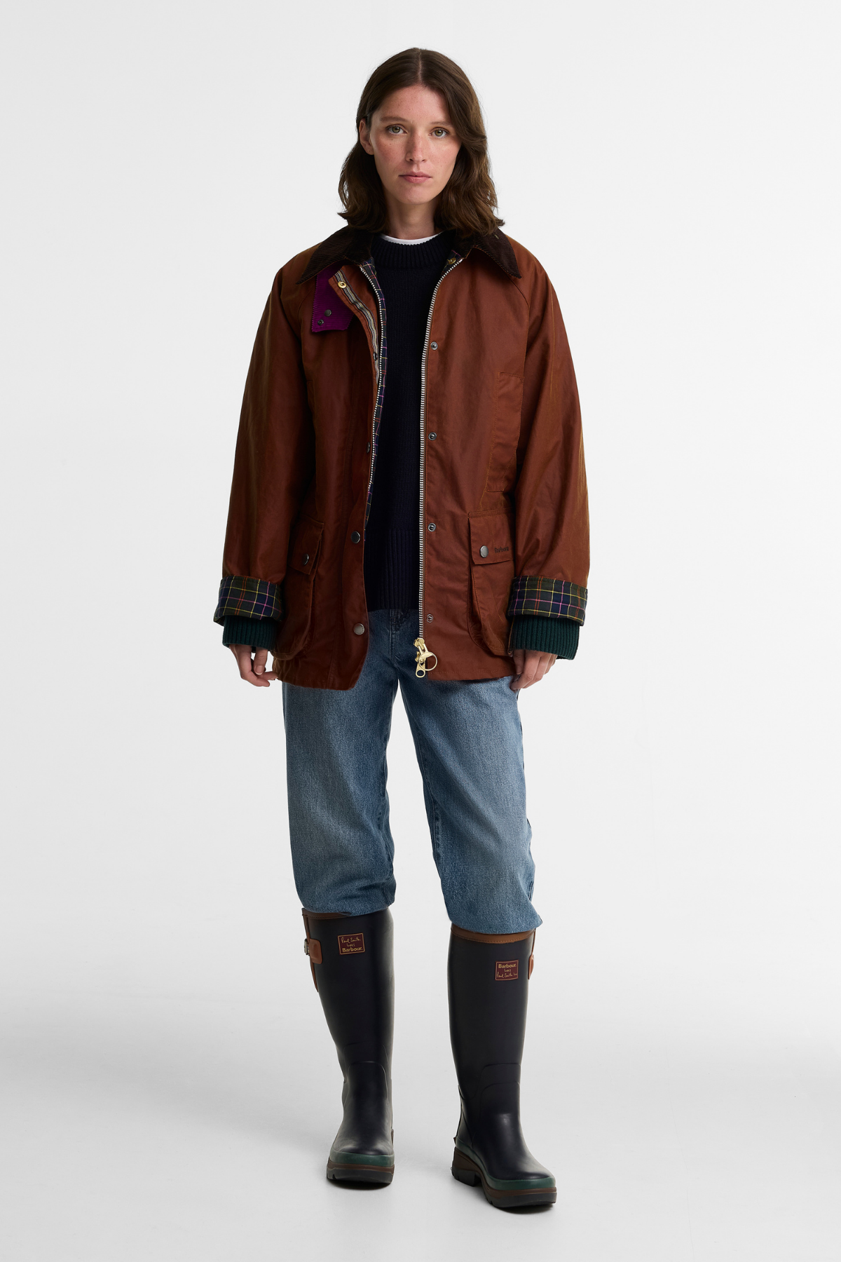 Barbour x Paul Smith Tall Çizme NY91 Navy