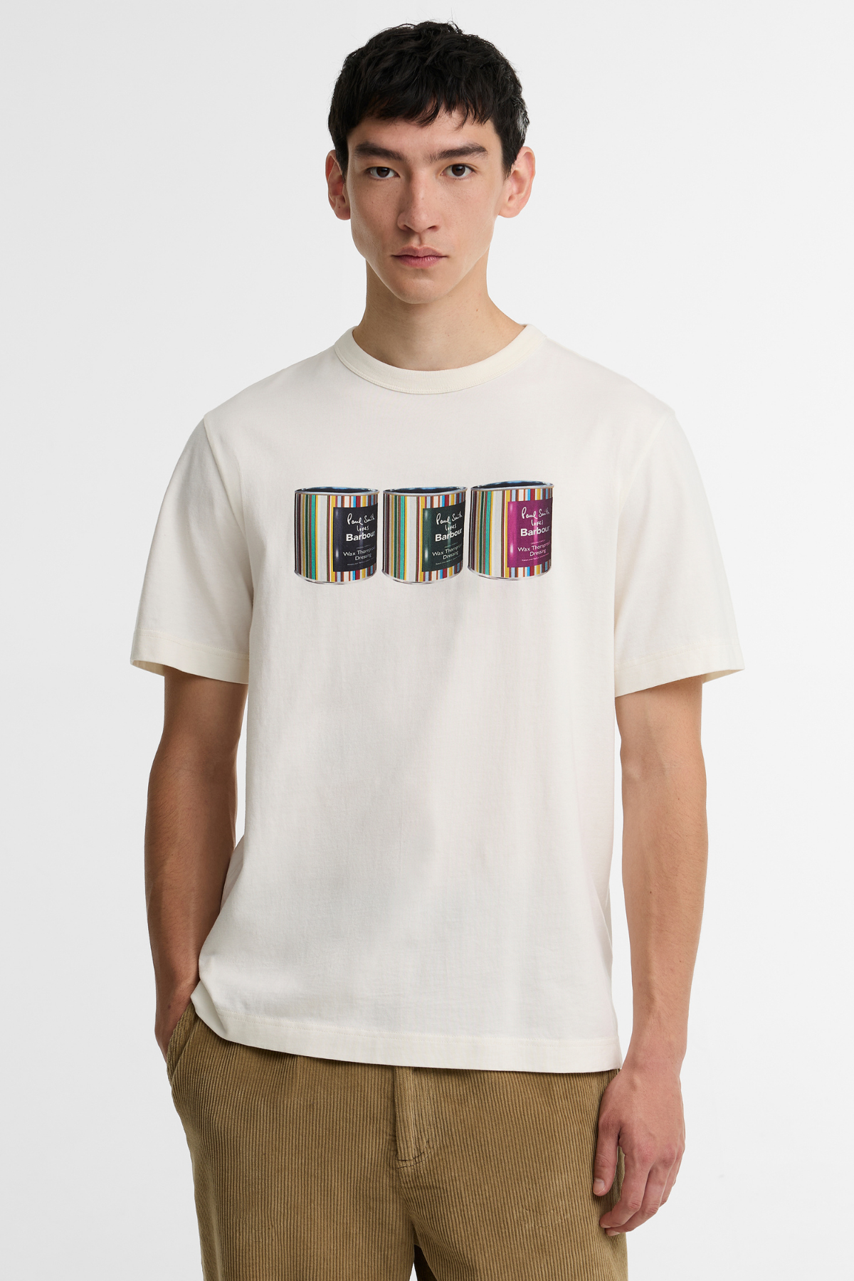 Barbour x Paul Smith Tin T-Shirt WH32 Whisper White