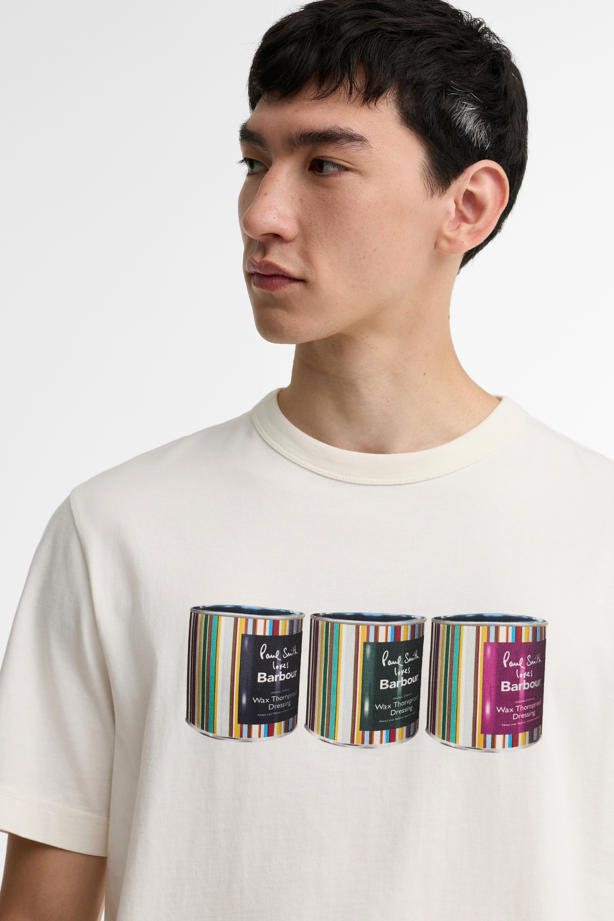Barbour x Paul Smith Tin T-Shirt WH32 Whisper White