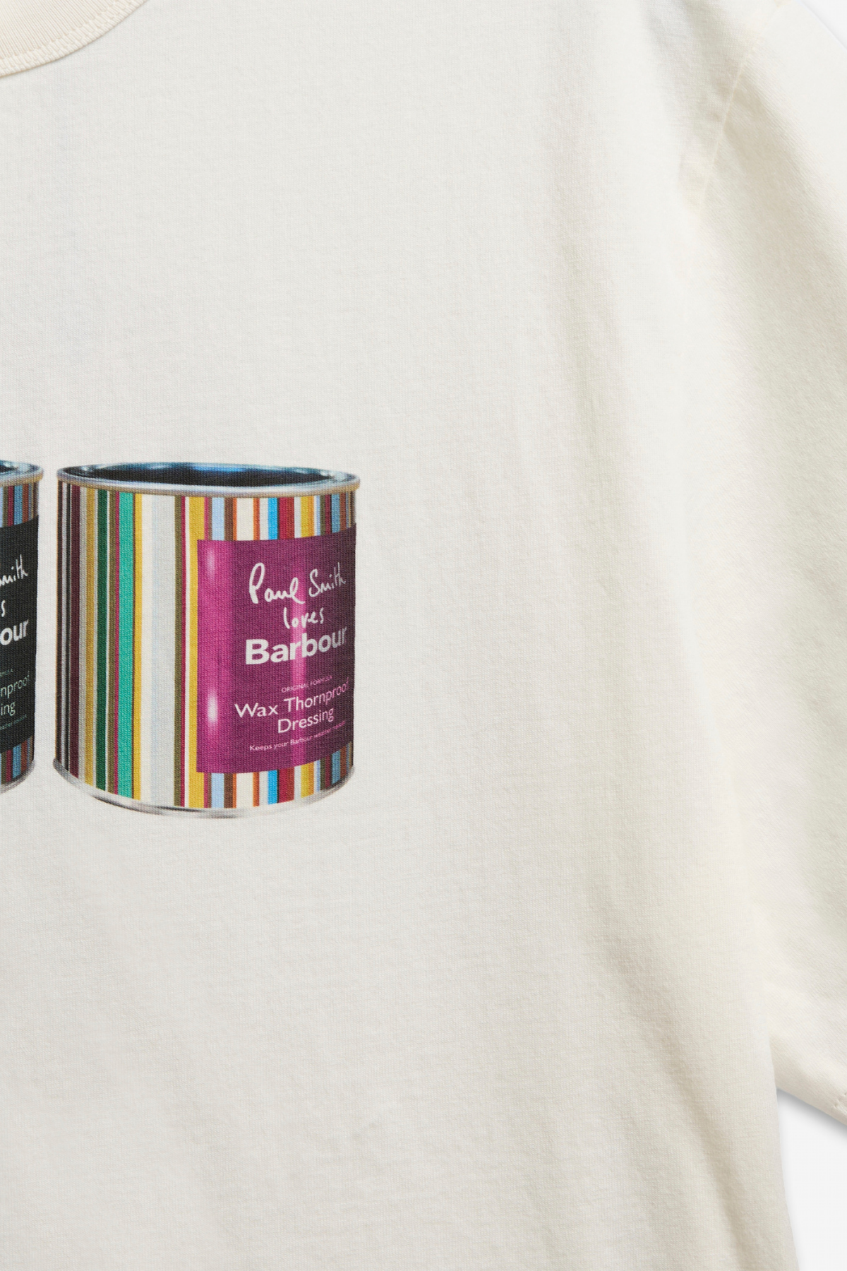 Barbour x Paul Smith Tin T-Shirt WH32 Whisper White