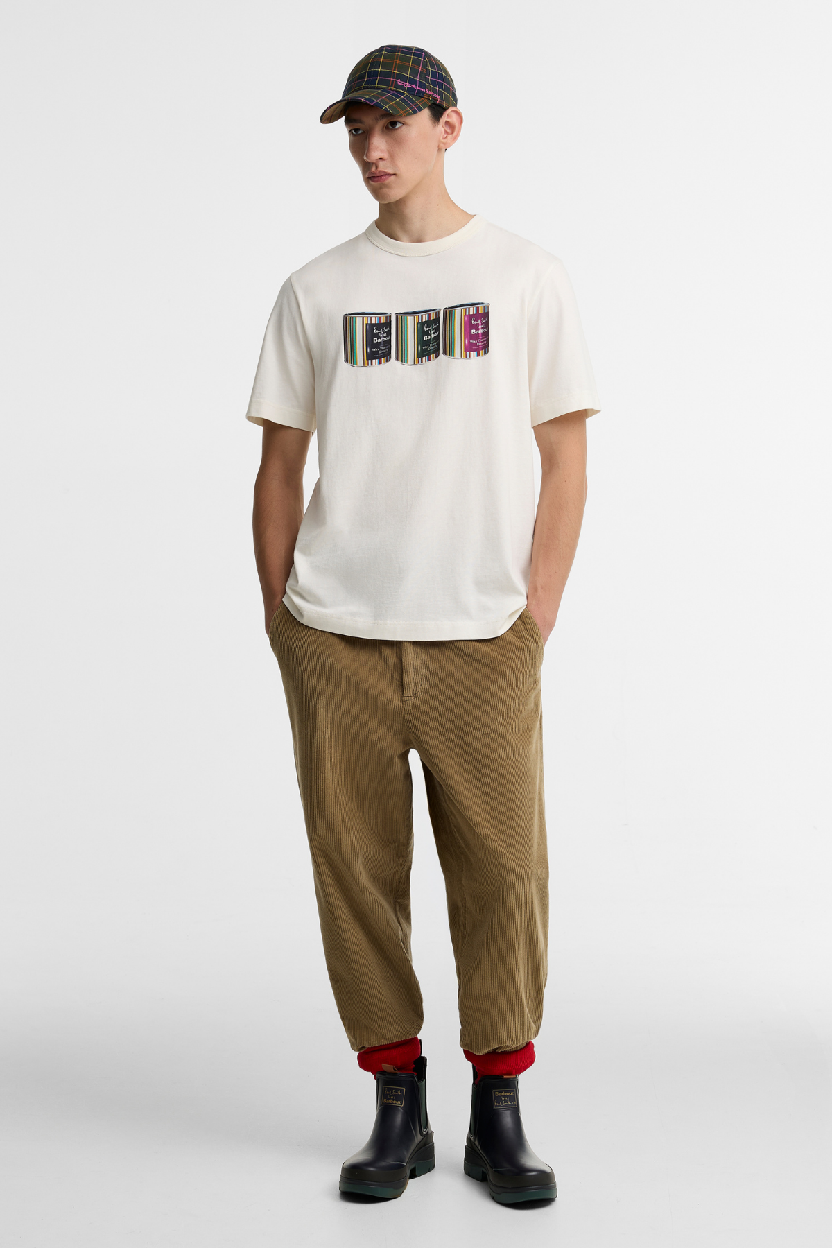 Barbour x Paul Smith Tin T-Shirt WH32 Whisper White