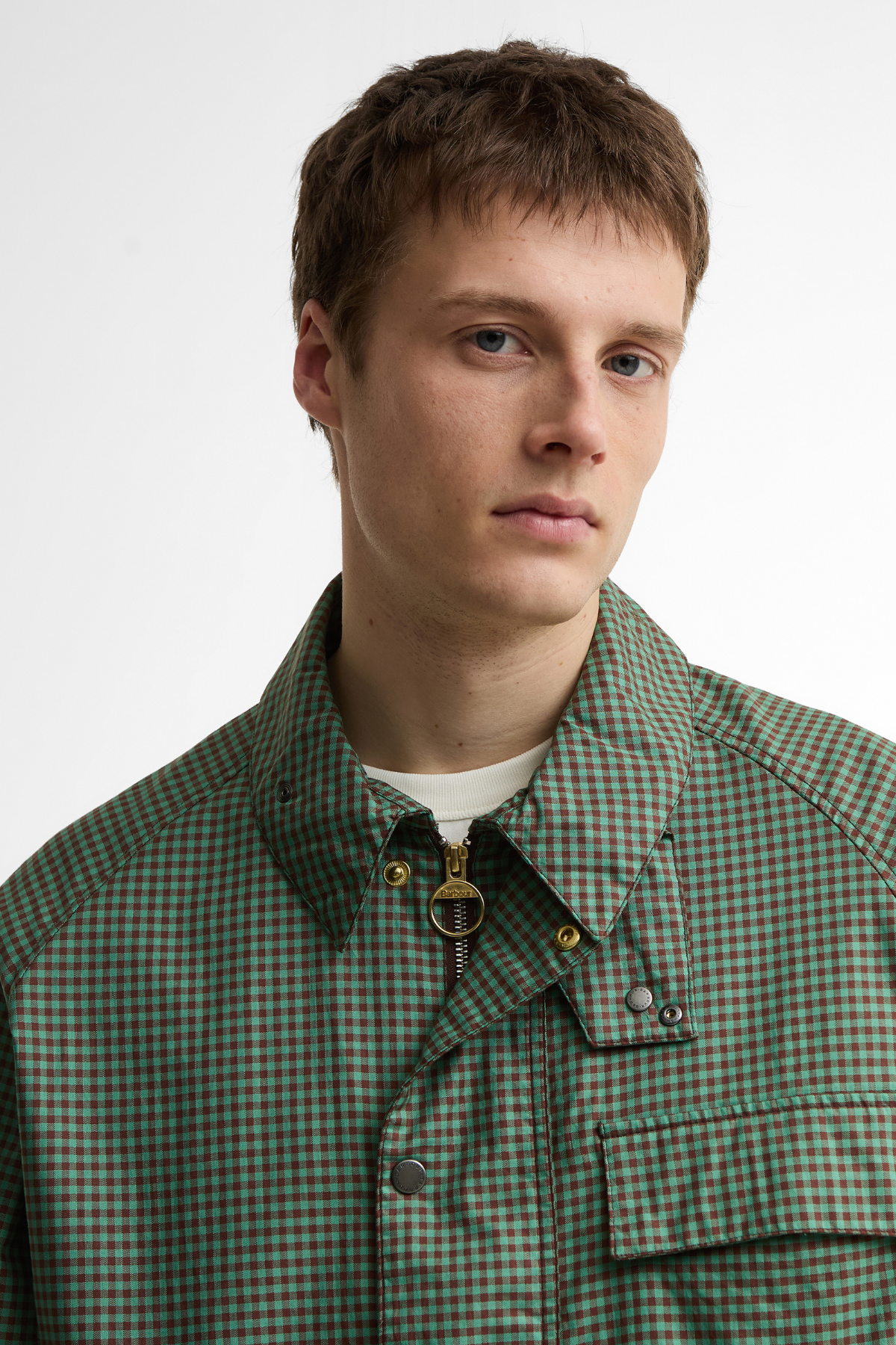 Barbour x Paul Smith Transport Shirt Casual Ceket GN52 Green/Brown