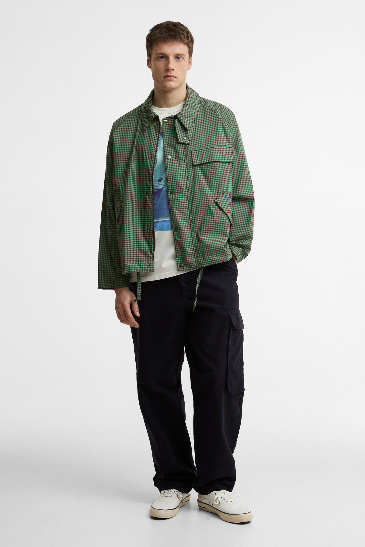 Barbour x Paul Smith Transport Shirt Casual Ceket GN52 Green/Brown