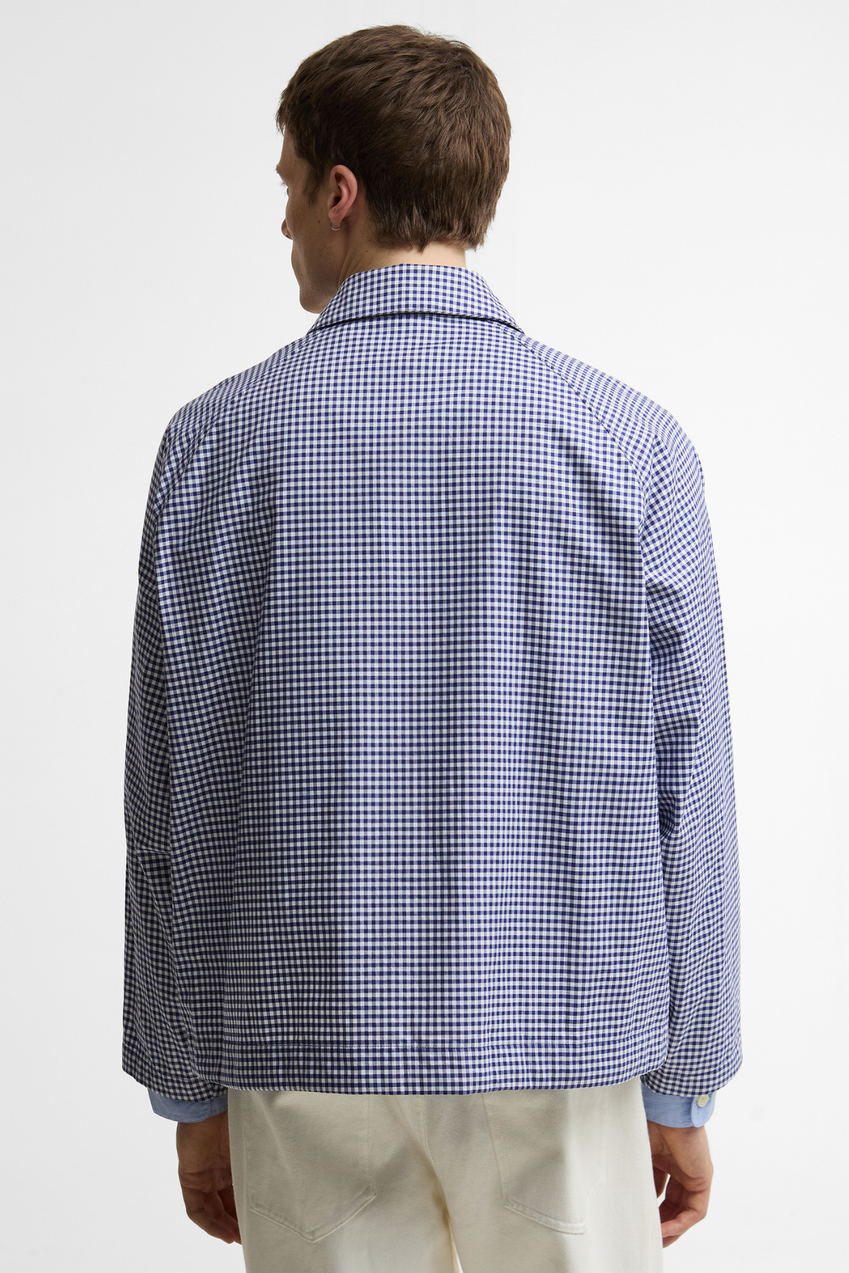 Barbour x Paul Smith Transport Shirt Casual Ceket NY71 Navy/White