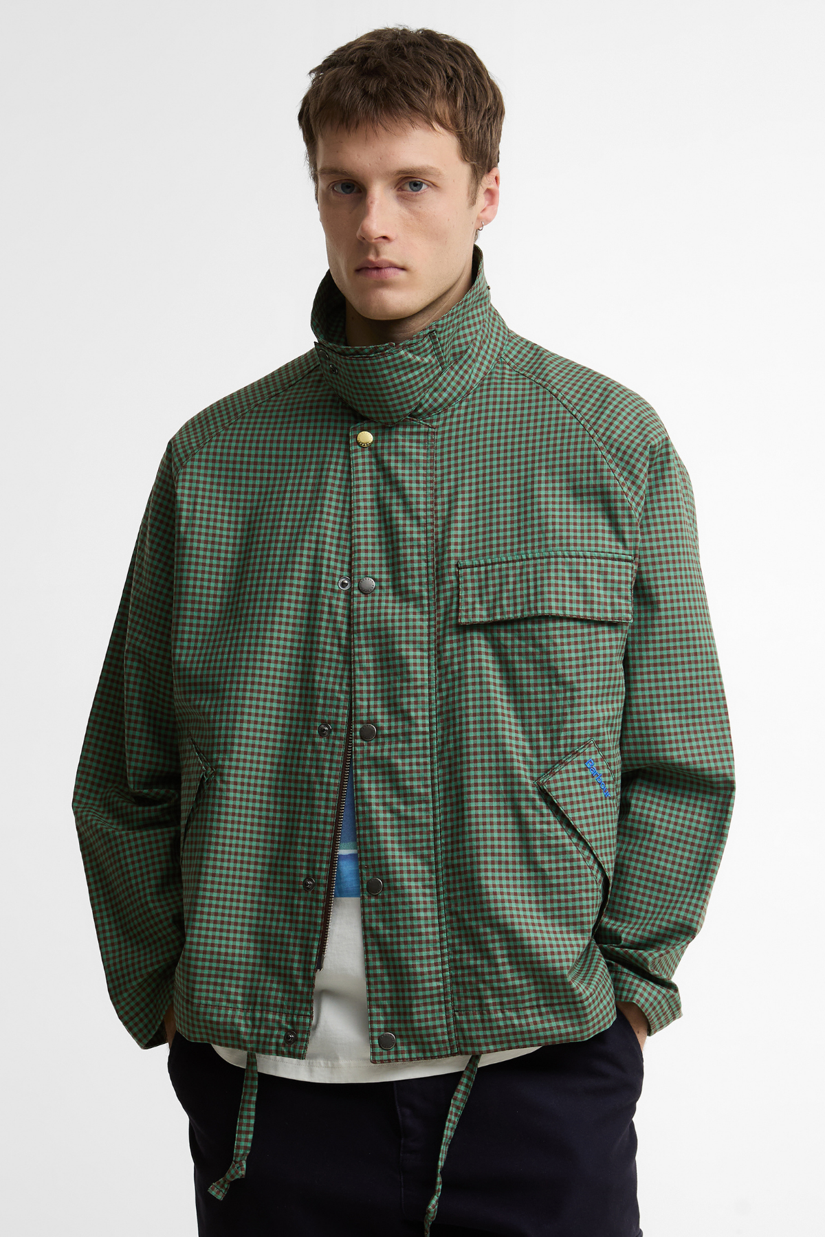 Barbour x Paul Smith Transport Shirt Casual Ceket GN52 Green/Brown